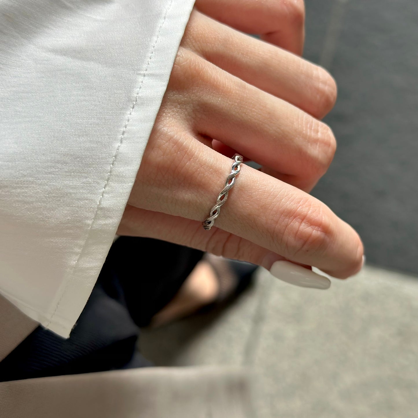 Silver925 plain ring 83