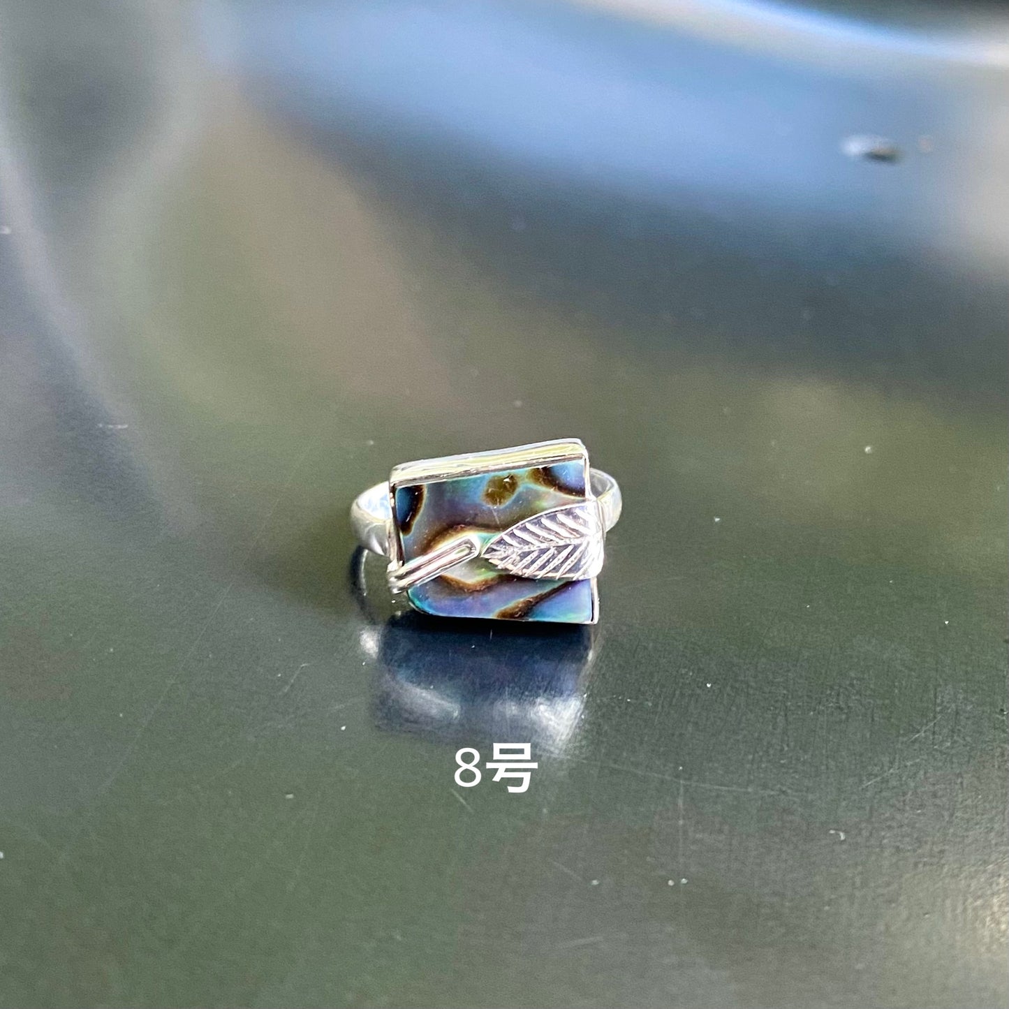 Abalone shell ring 4