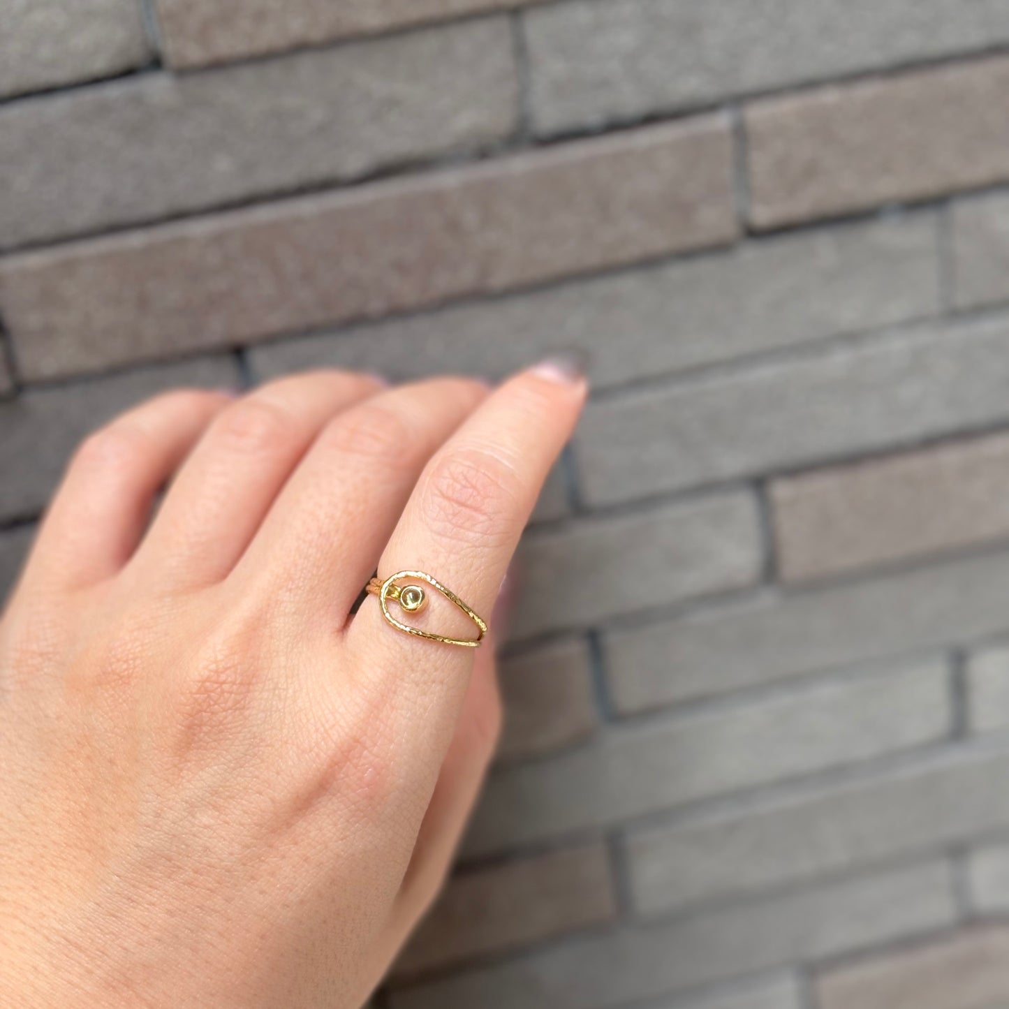 Brass design ring 7