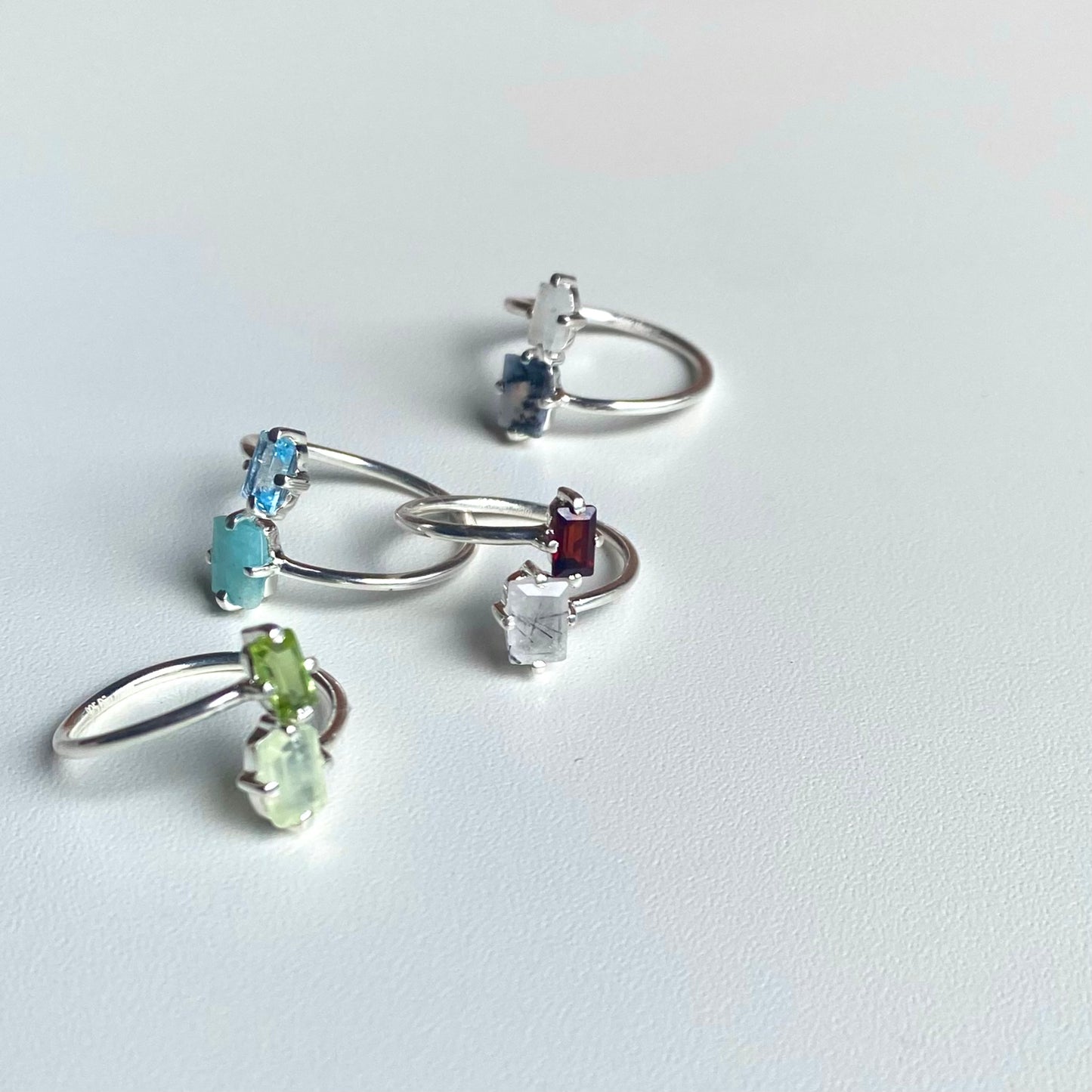 Silver925 2stone ring 10