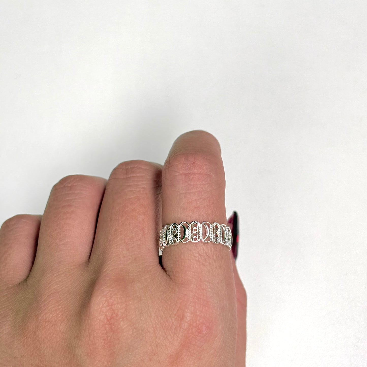 Moon plain ring 5
