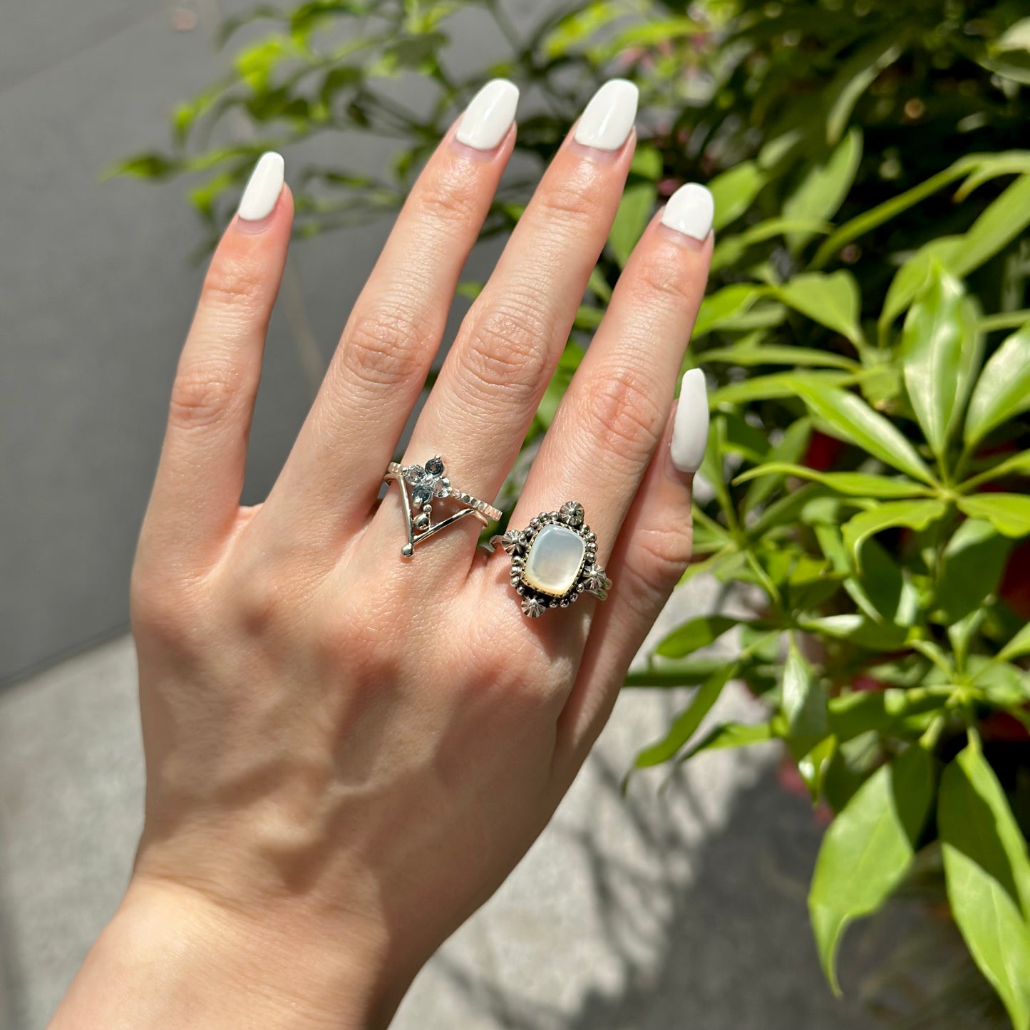 Silver925 plain ring 77
