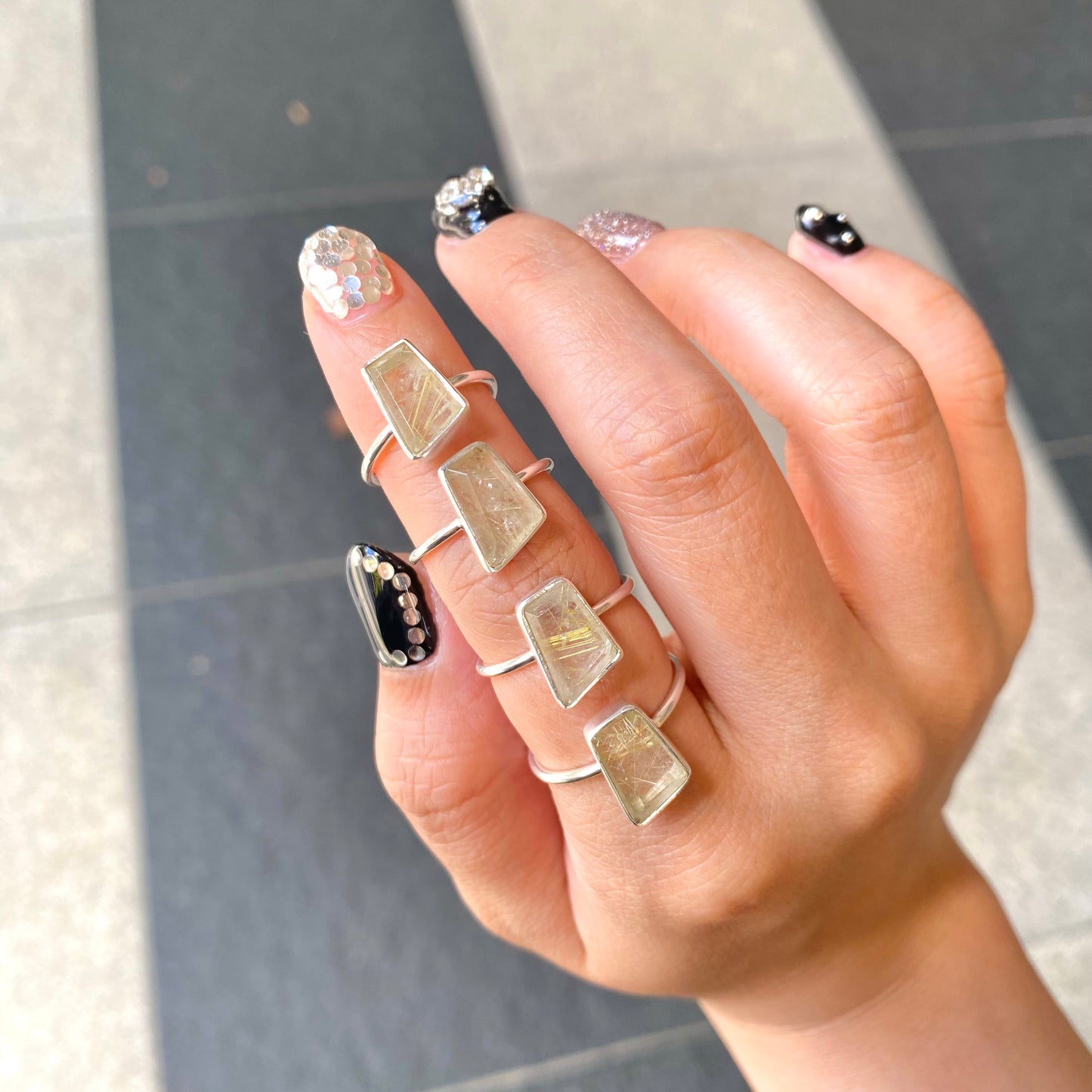 Silver925 1stone ring 7