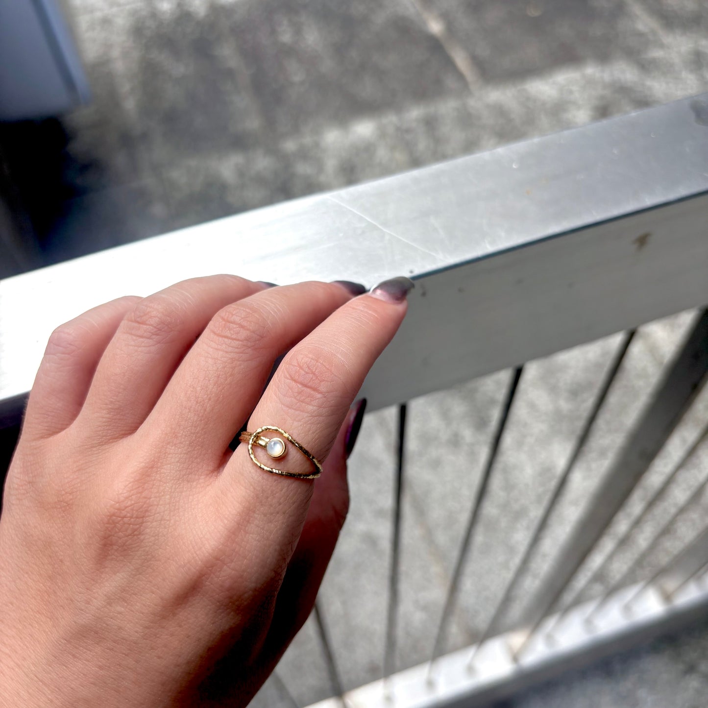 Brass design ring 7