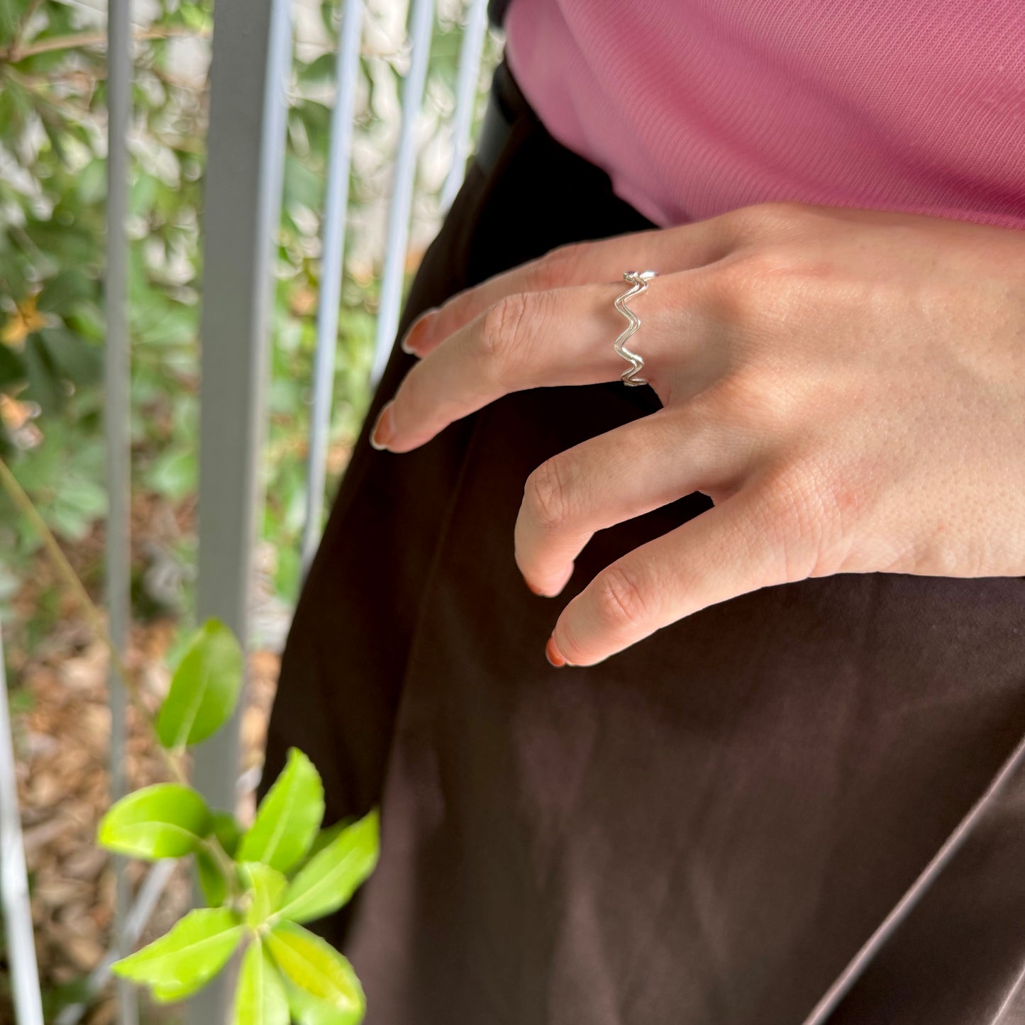 Silver925 plain ring 52