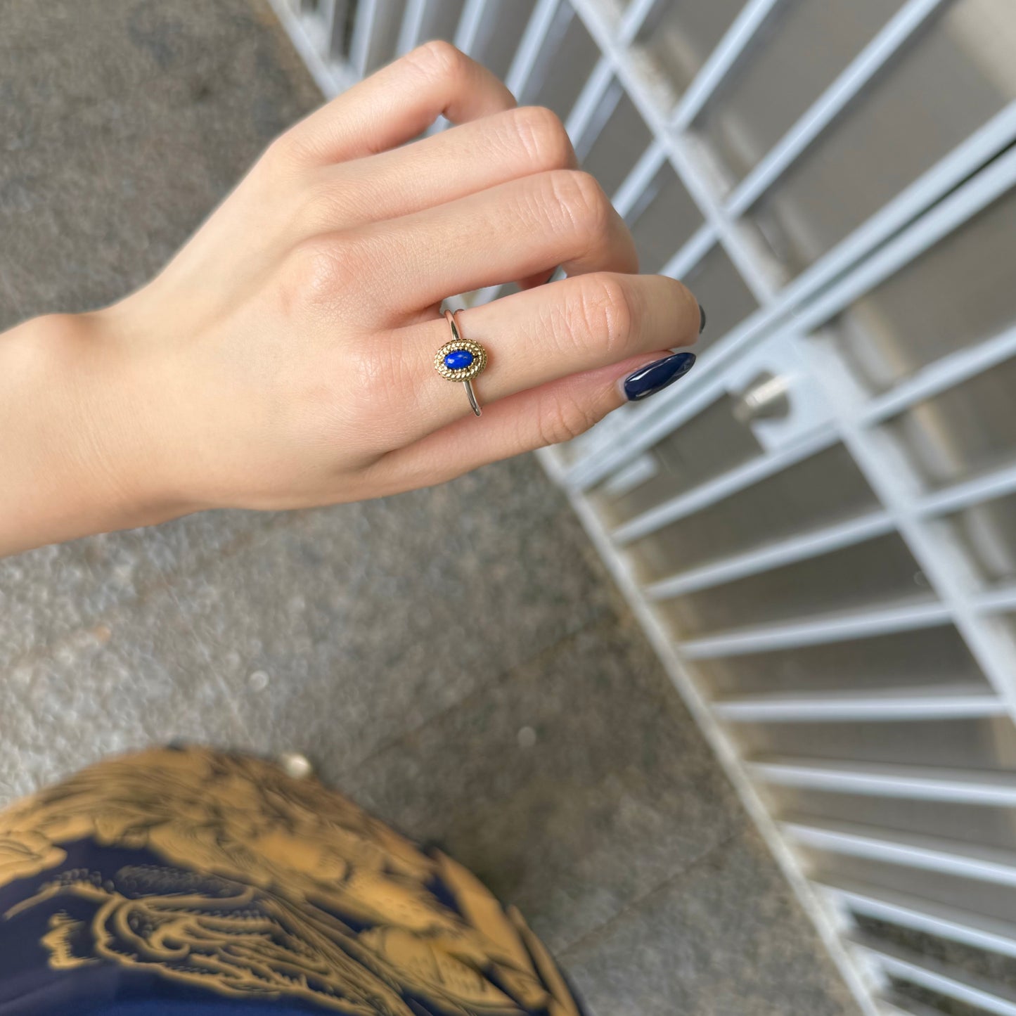 Silver925×Brass petit ring 3