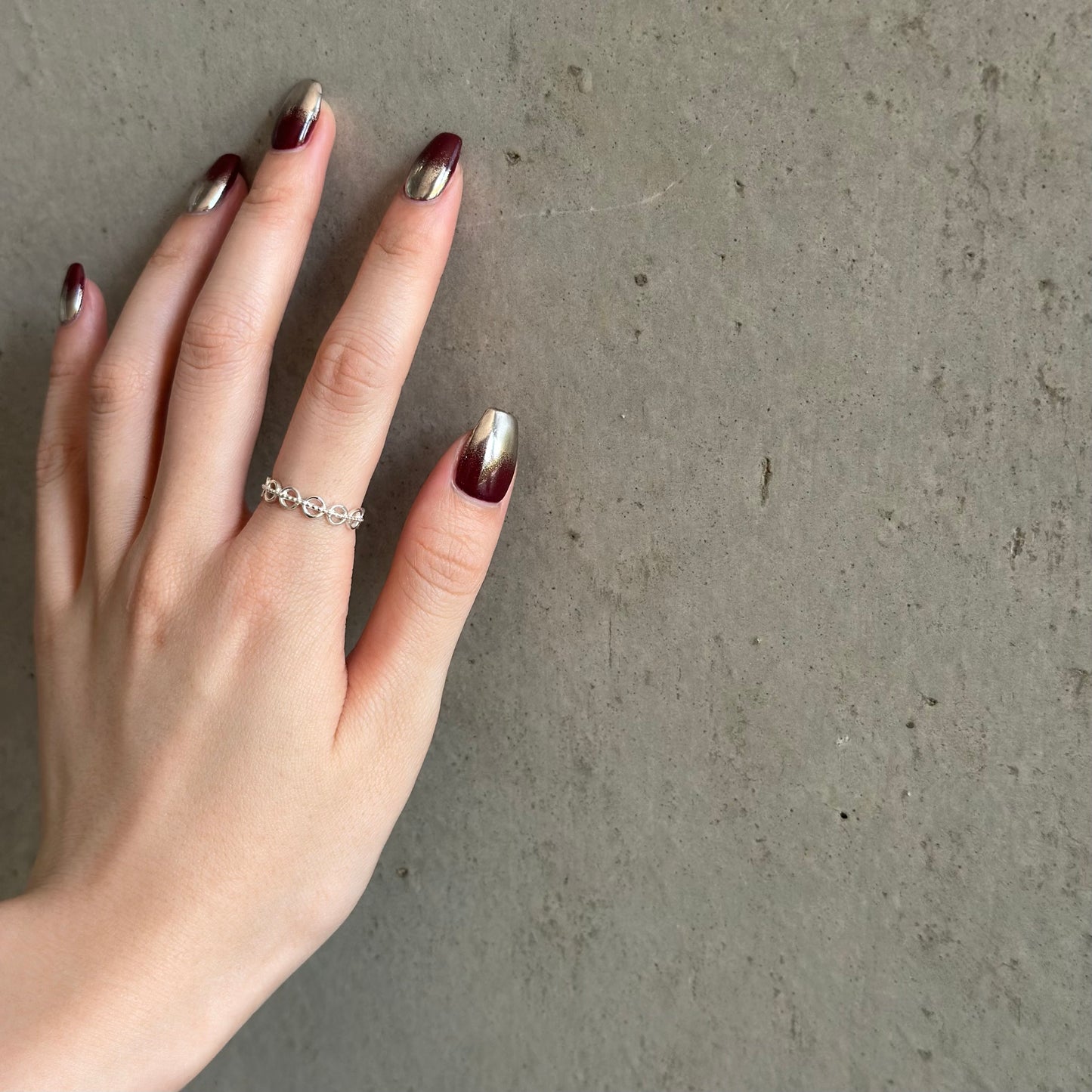 Silver925 plain ring 78