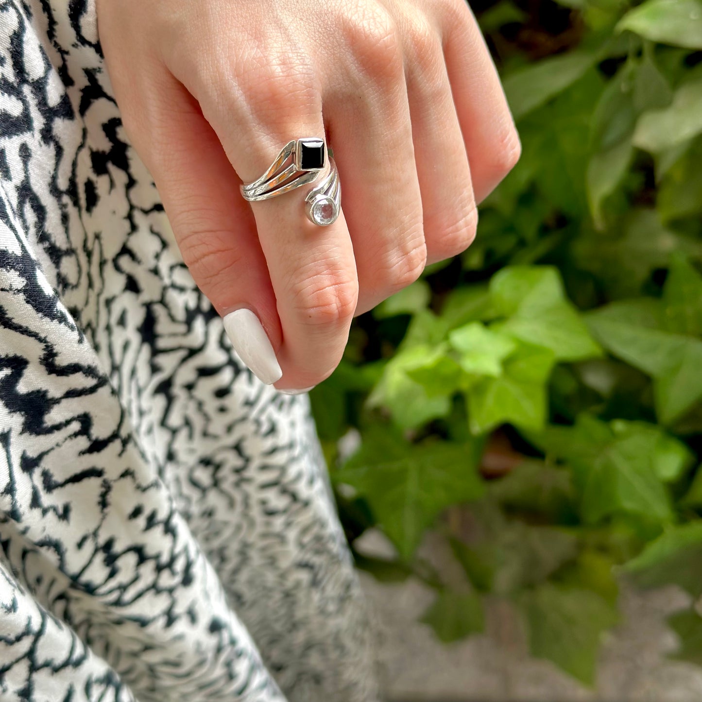 Silver925 2stone ring 13