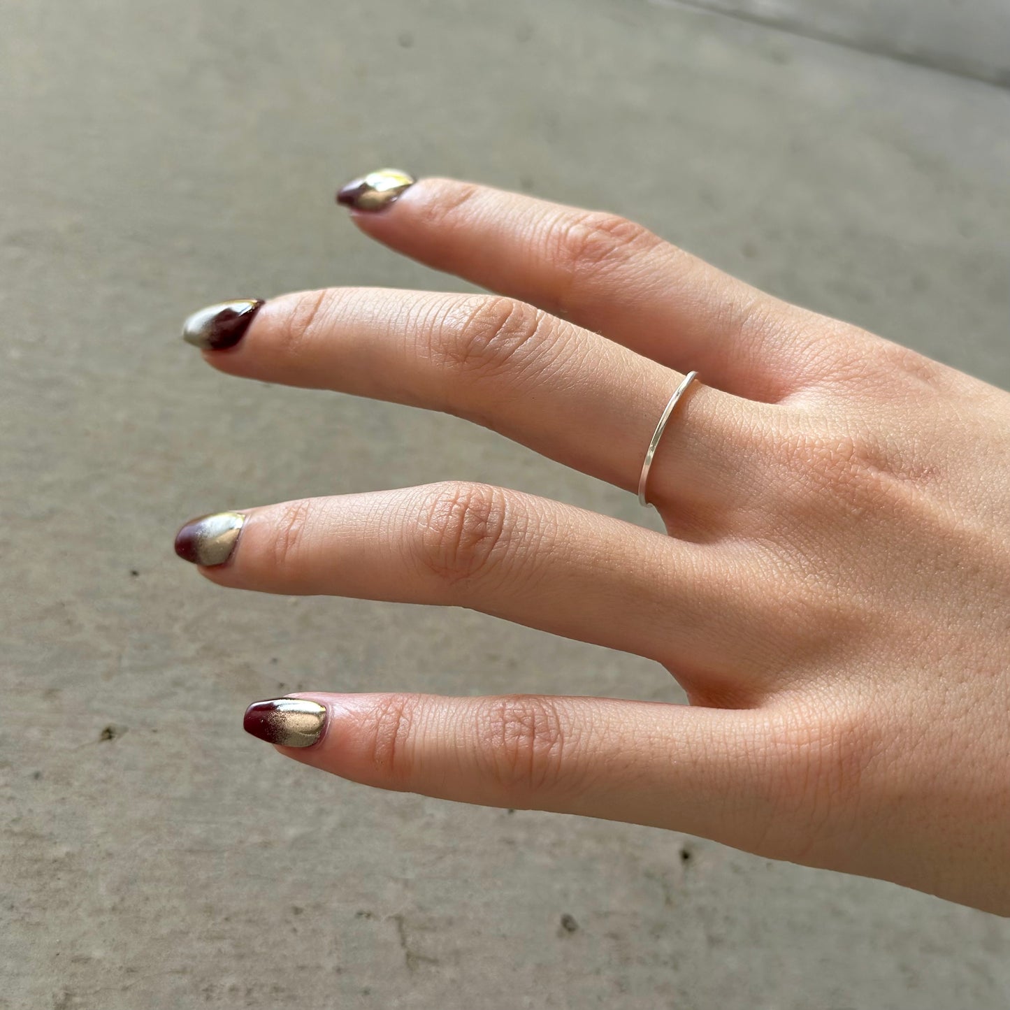 Silver925 plain ring 75