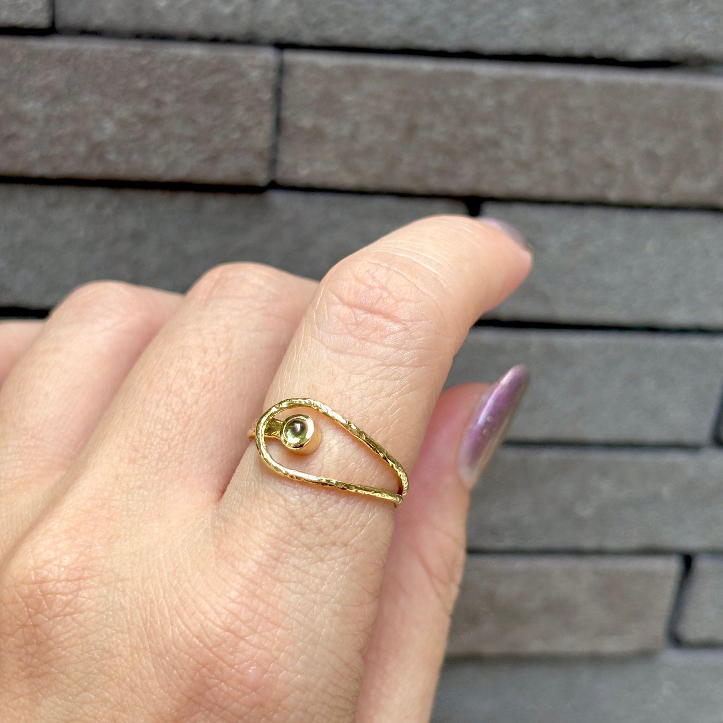Brass design ring 7