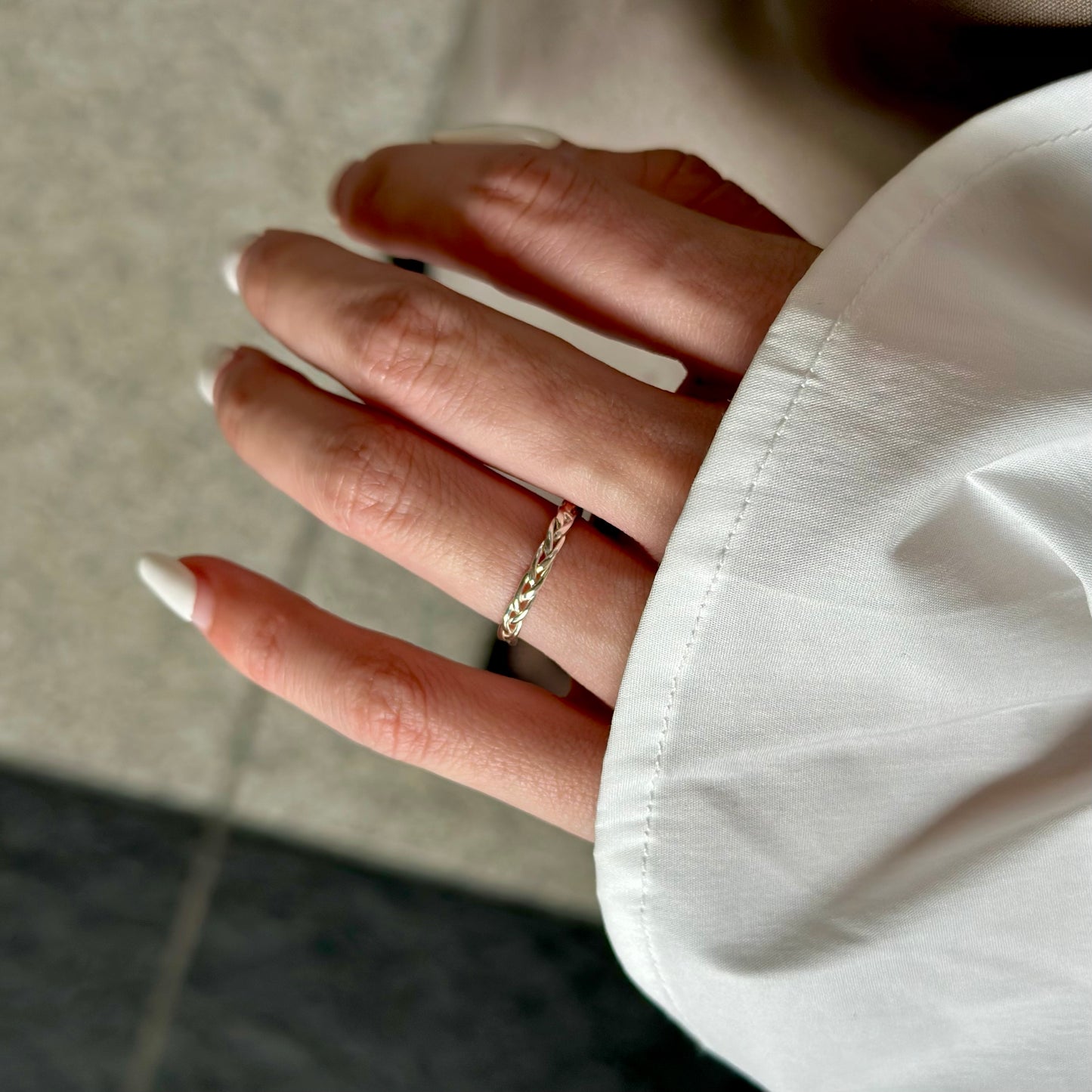 Silver925 plain ring 83