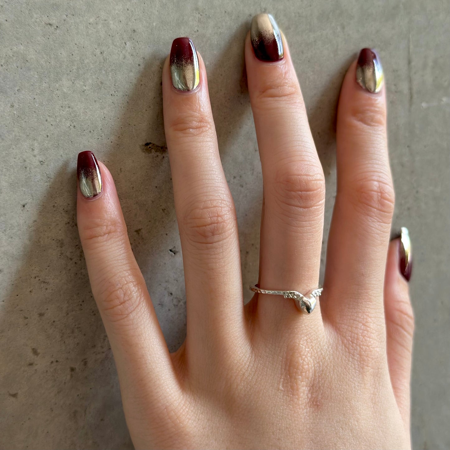 Heart plain ring 24