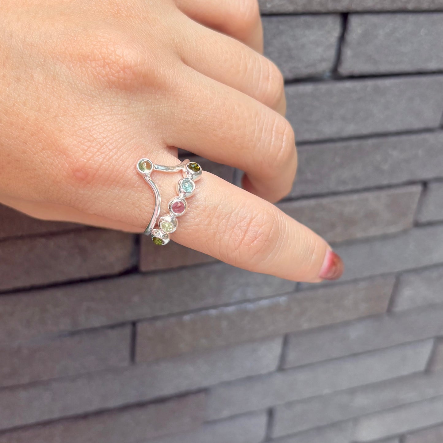 Silver925 V design ring 2