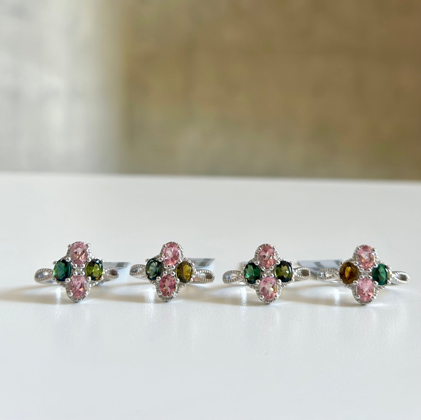 【poco】Multi tourmaline ring