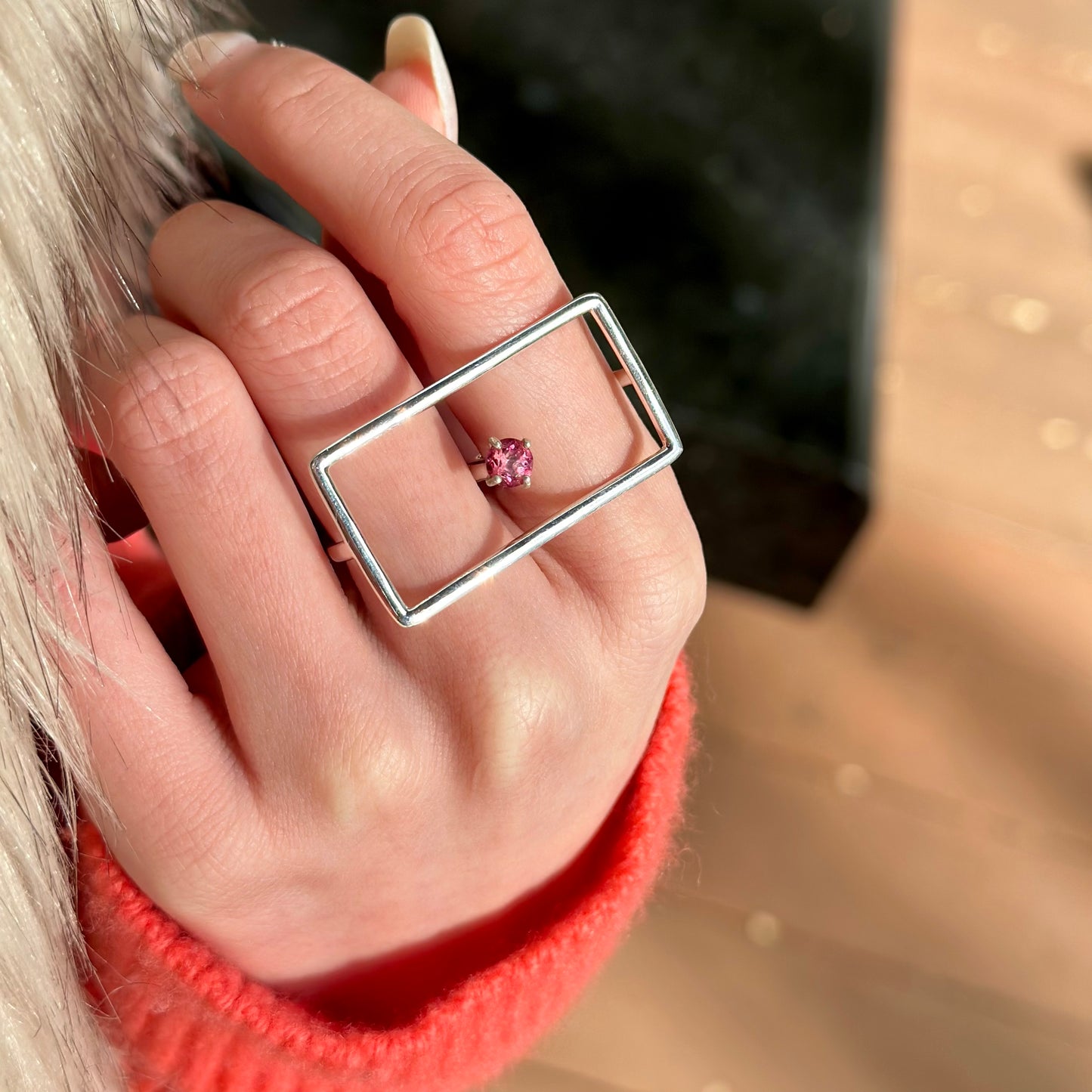 Silver925 2finger ring