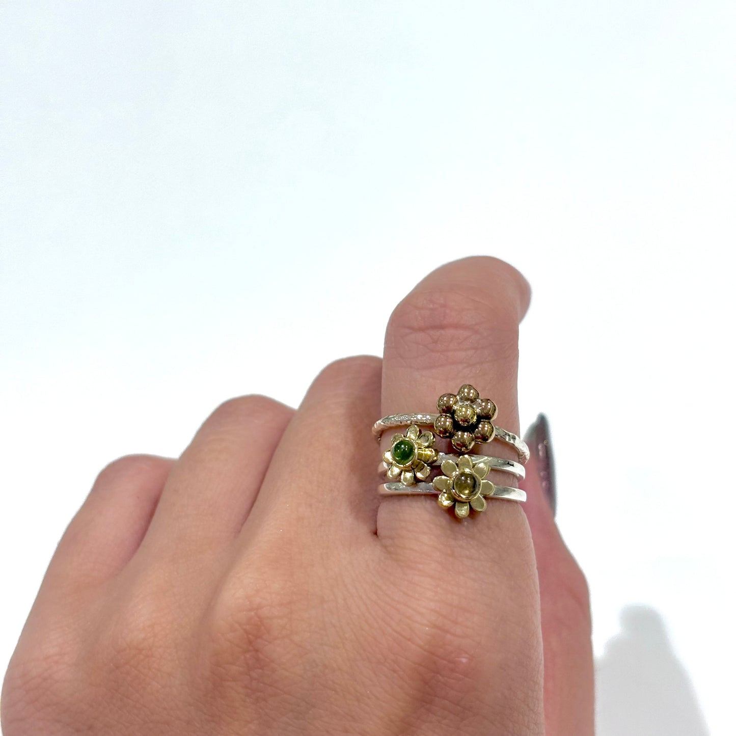 Flower plain ring 26