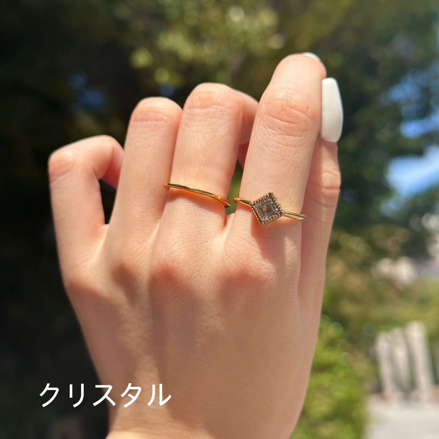 Brass petit ring 8