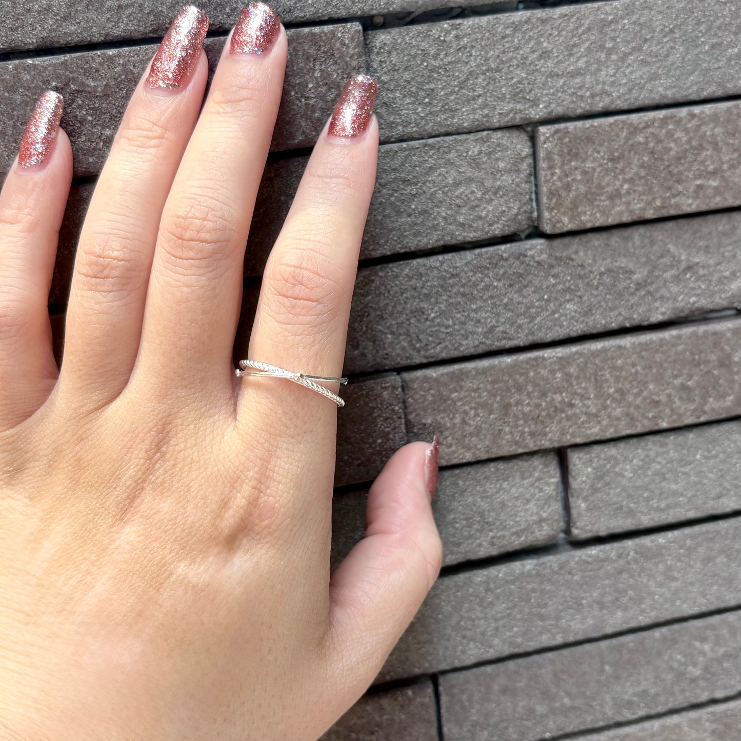 【Biju mam poco】Silver925×18K plain ring