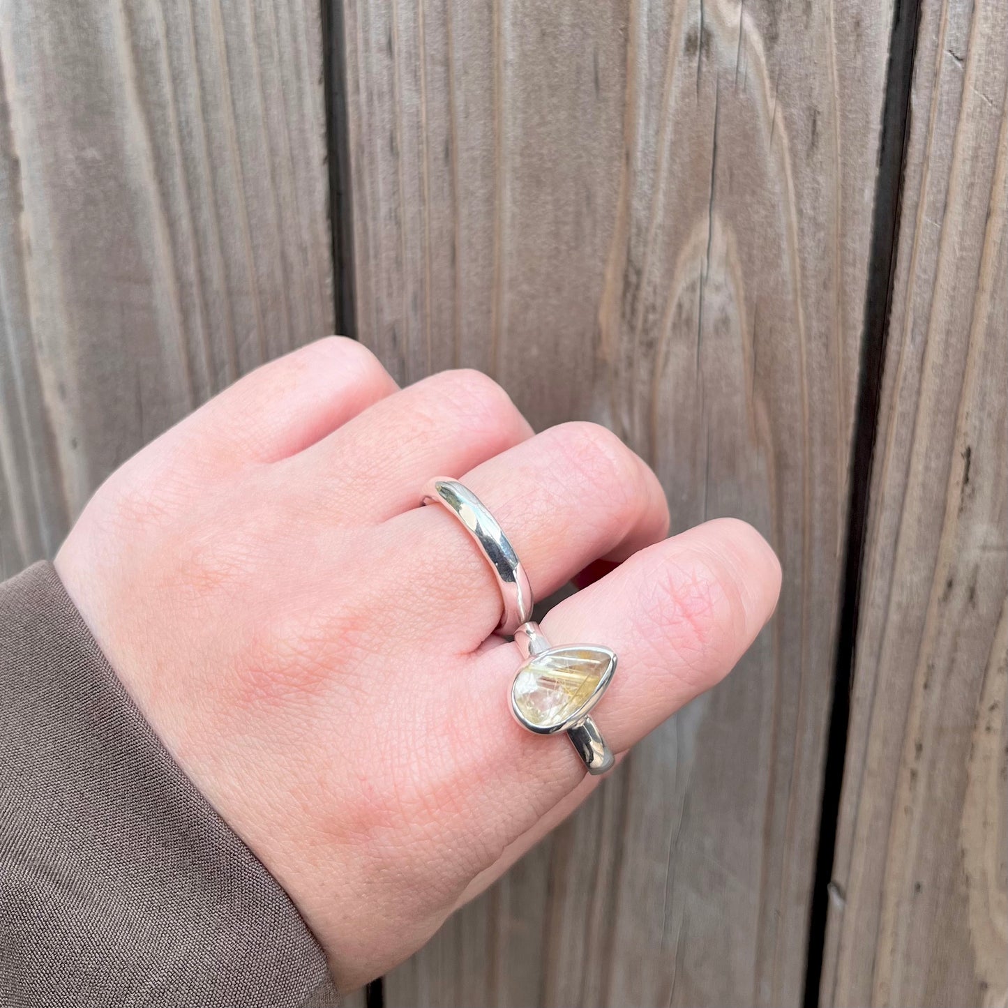 【GINZA limited】 Golden Rutile ring