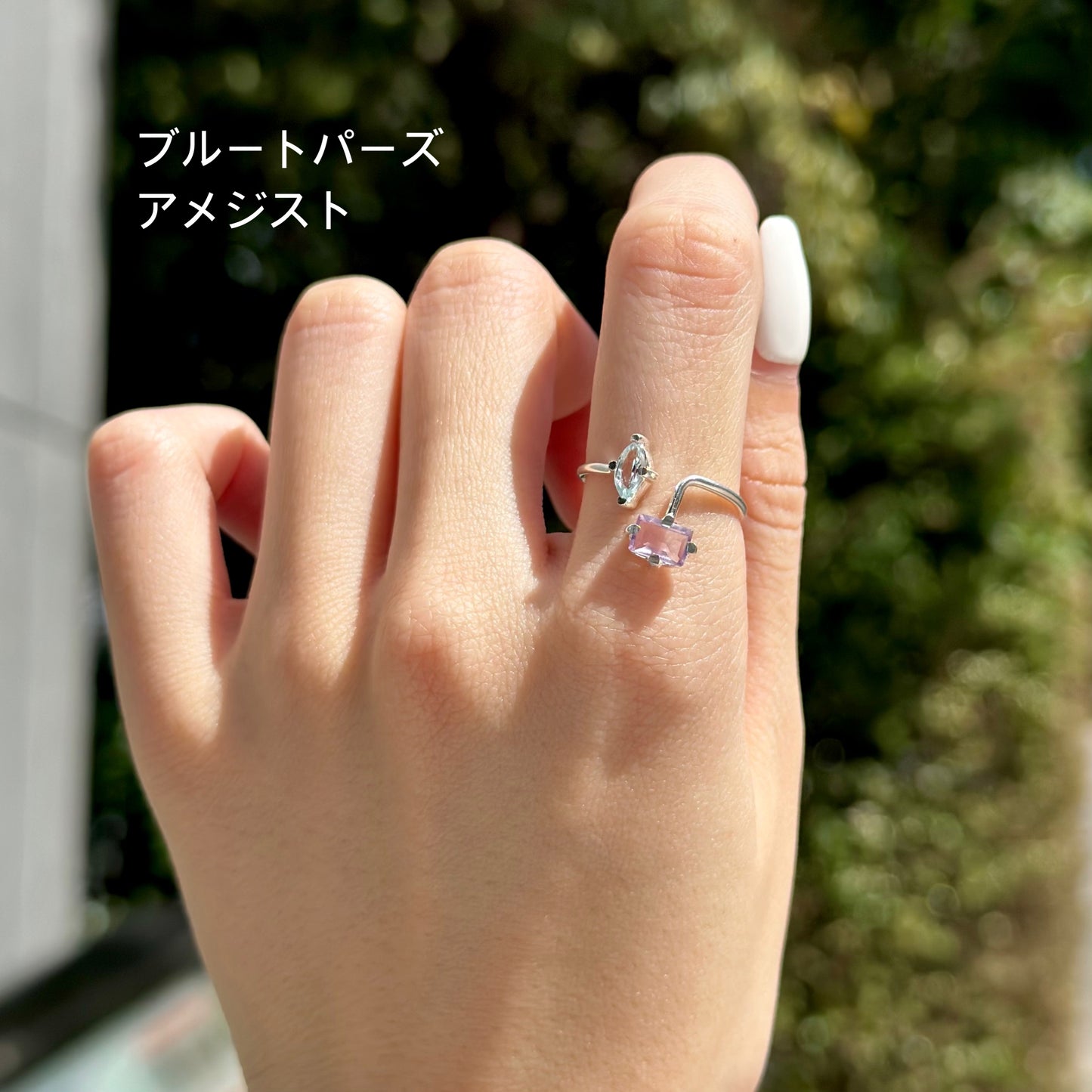 Silver925 2stone ring 16