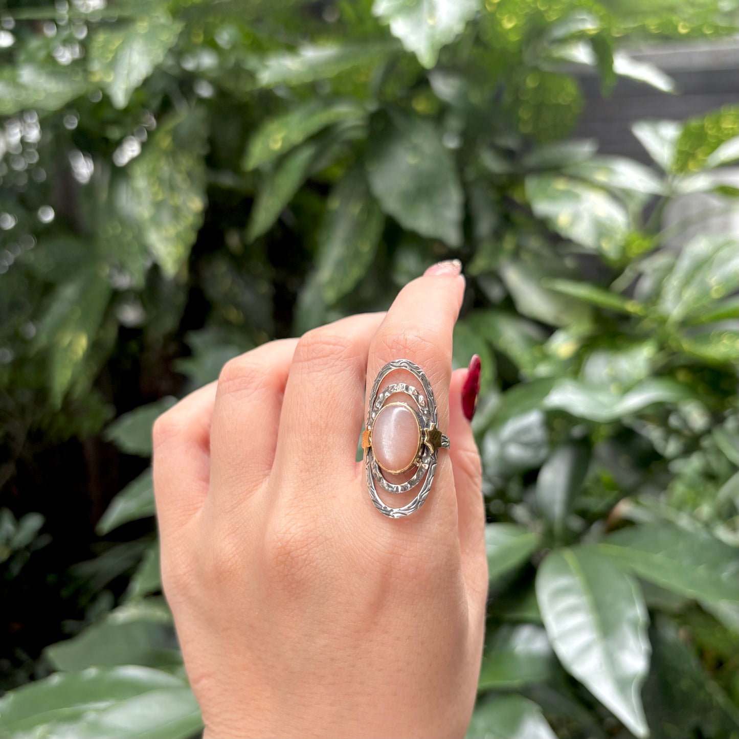 Silver925×Brass star design ring