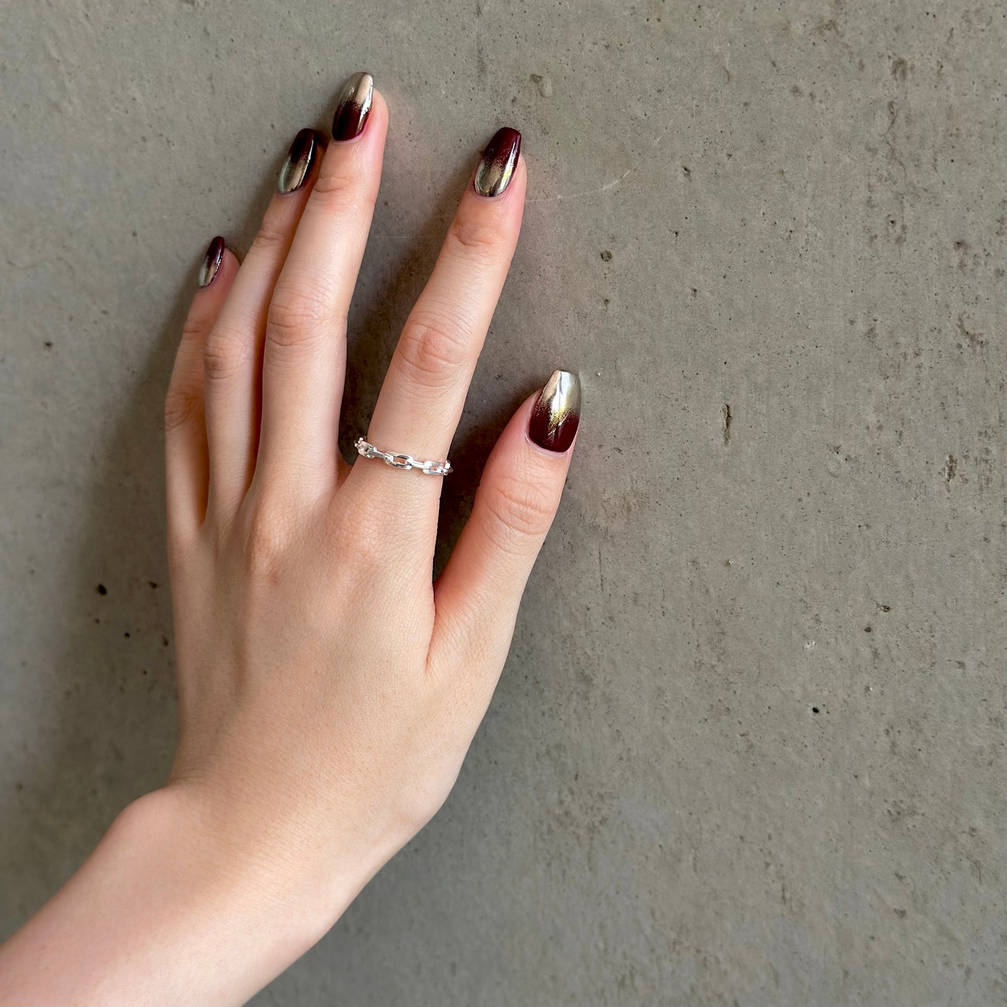 Silver925 plain ring 80