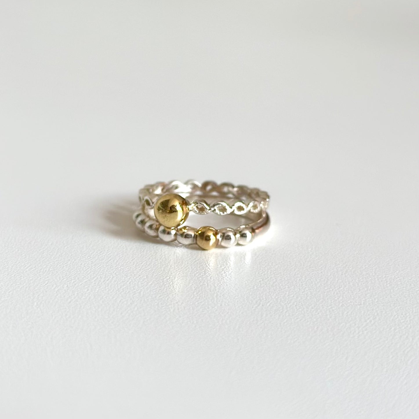 Silver925×Brass plain ring 4