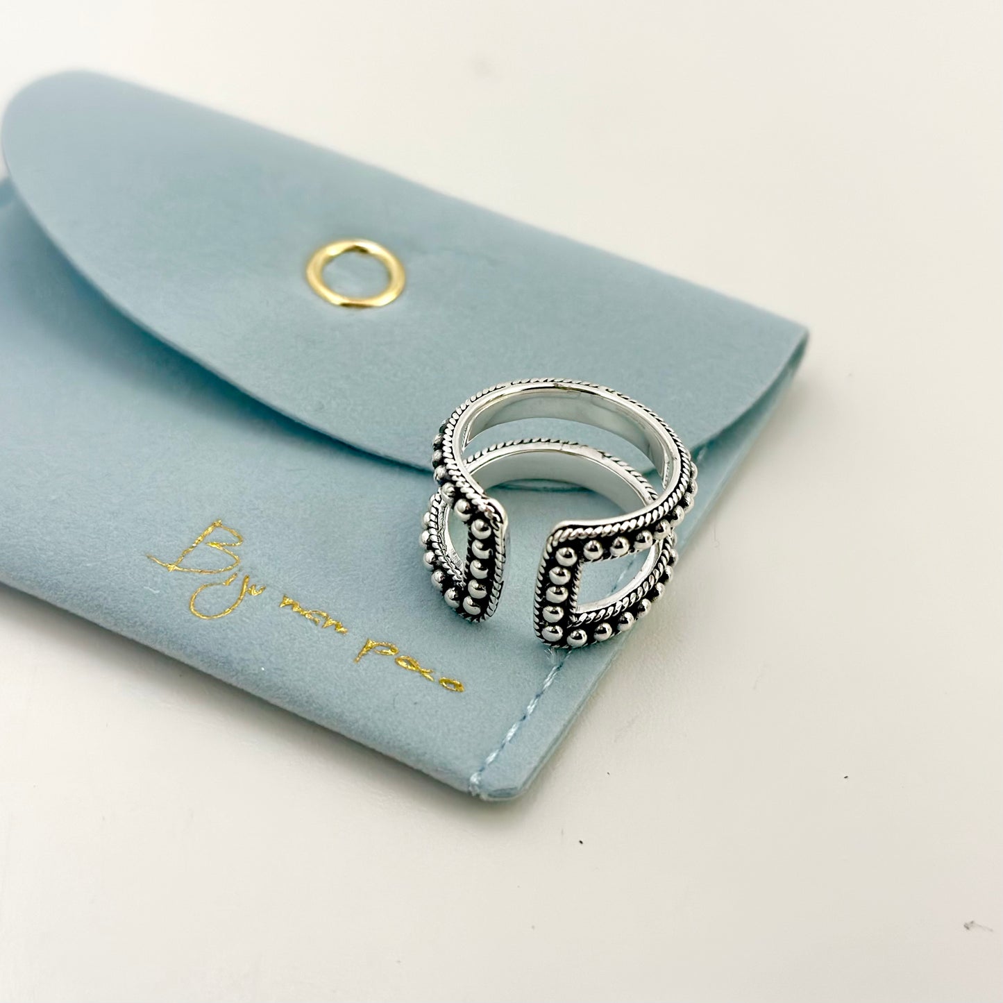 【poco】Silver925 plain ring 2