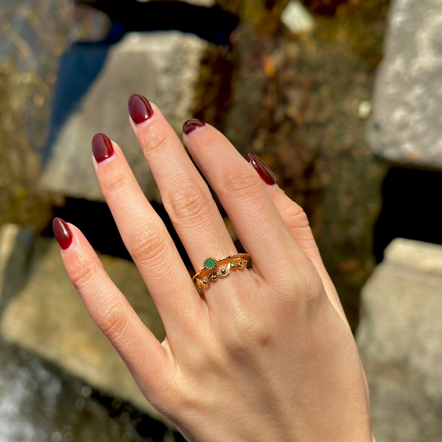 Brass petit ring 51