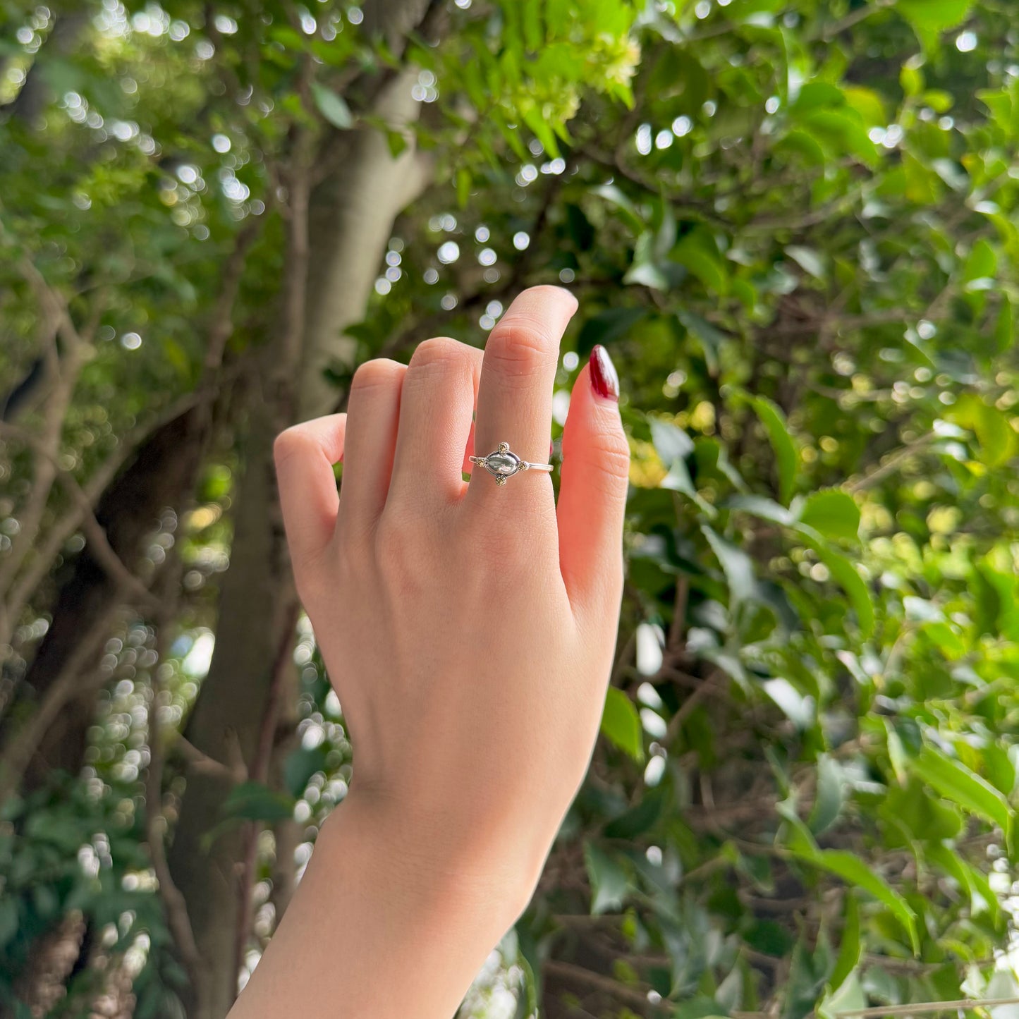 【Biju mam poco】Silver925×18k plain ring