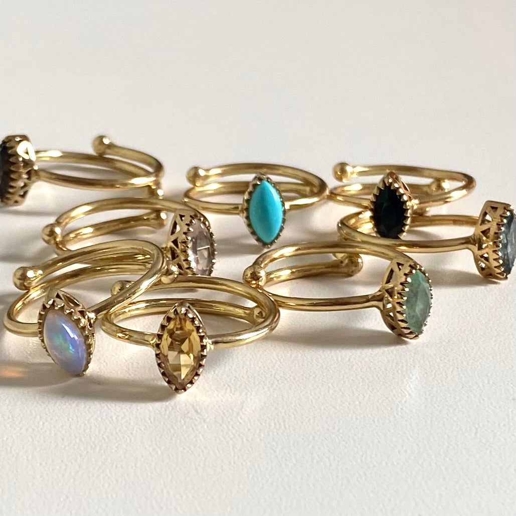 Brass petit ring 17