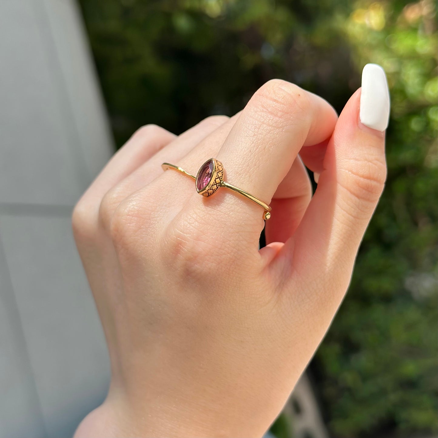 Brass petit ring 7