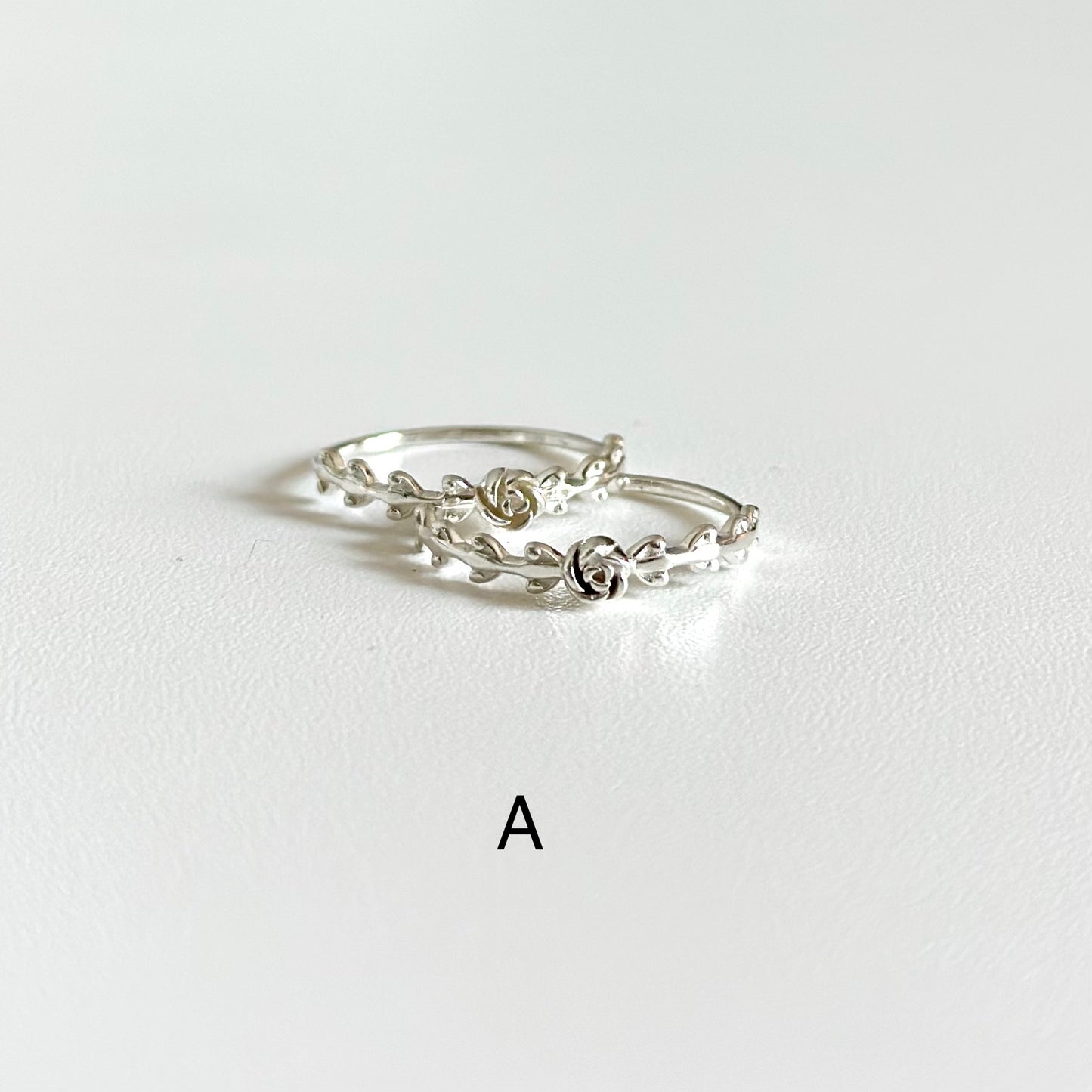 Flower plain ring 4