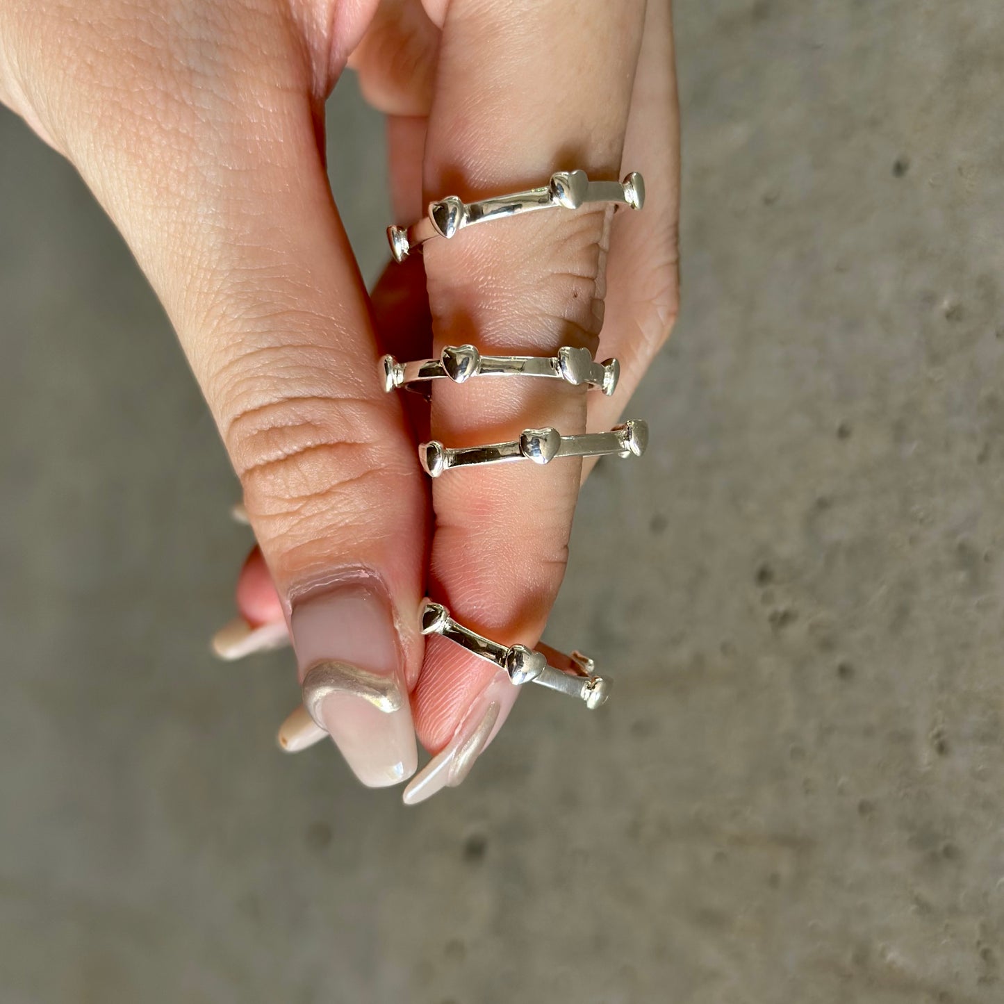 Heart plain ring 1