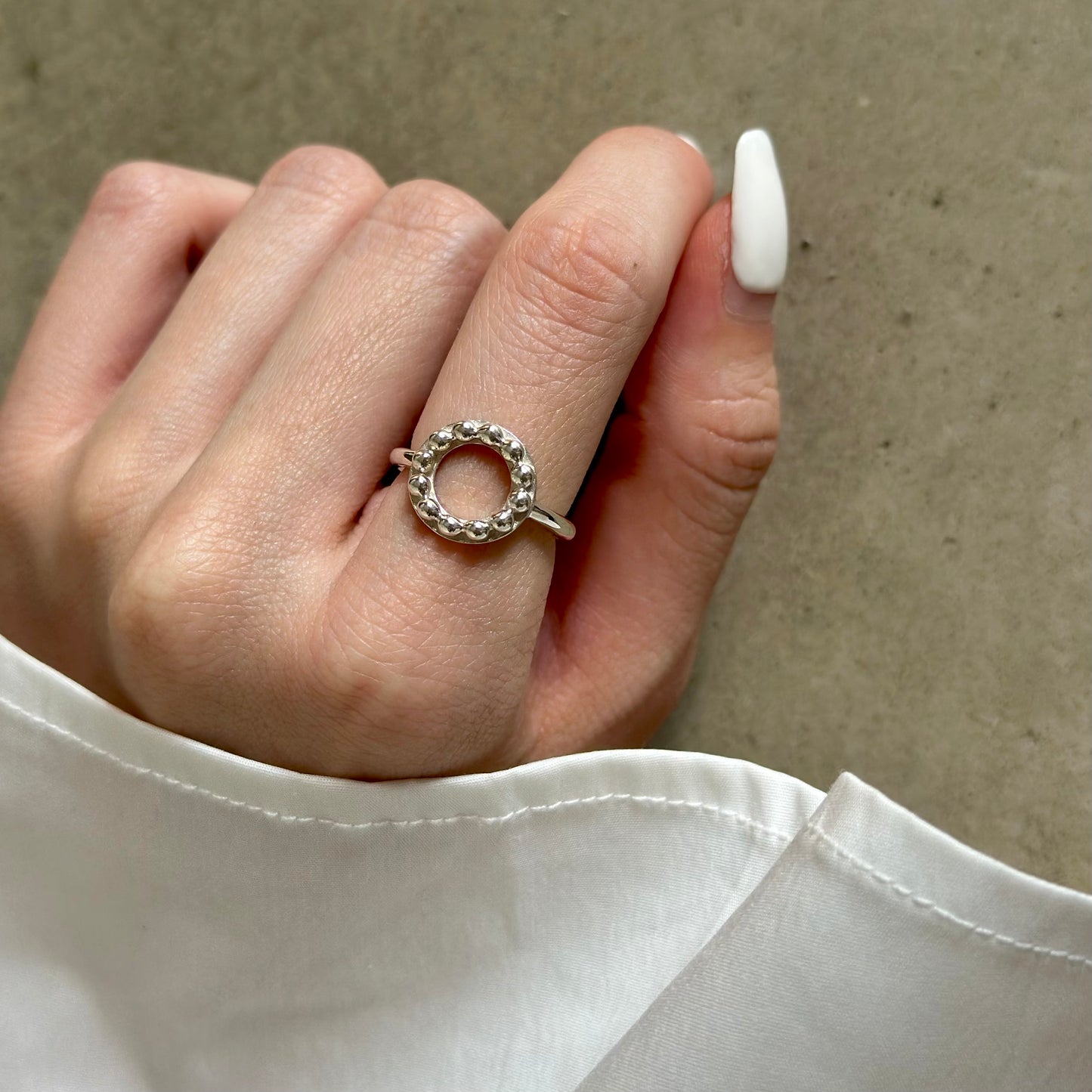 Silver925 plain ring 83