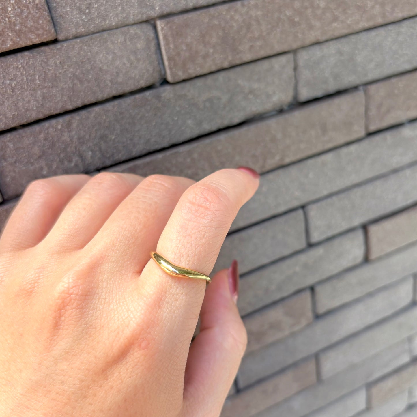 Brass plain ring 22