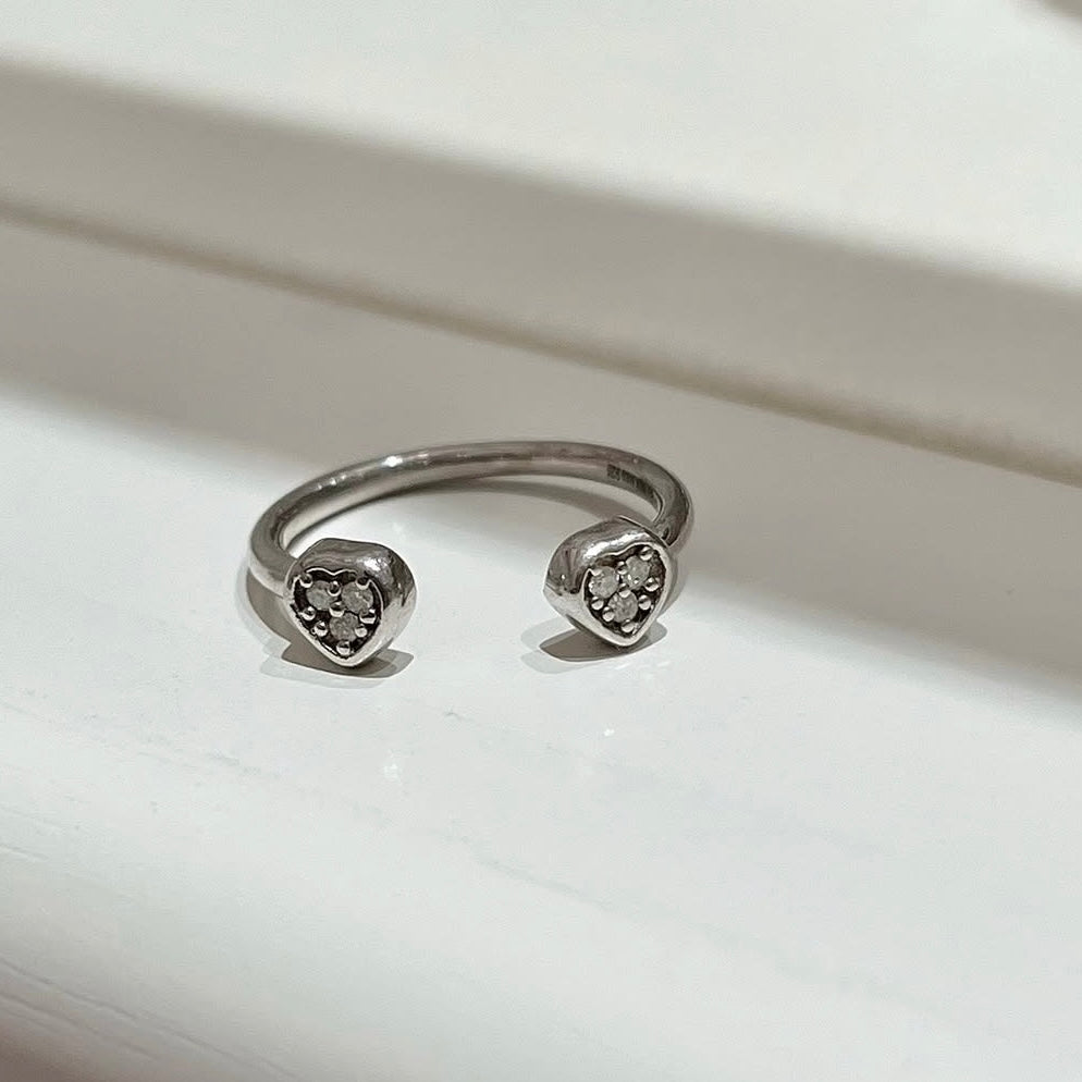 【Biju mam poco】Heart fork ring