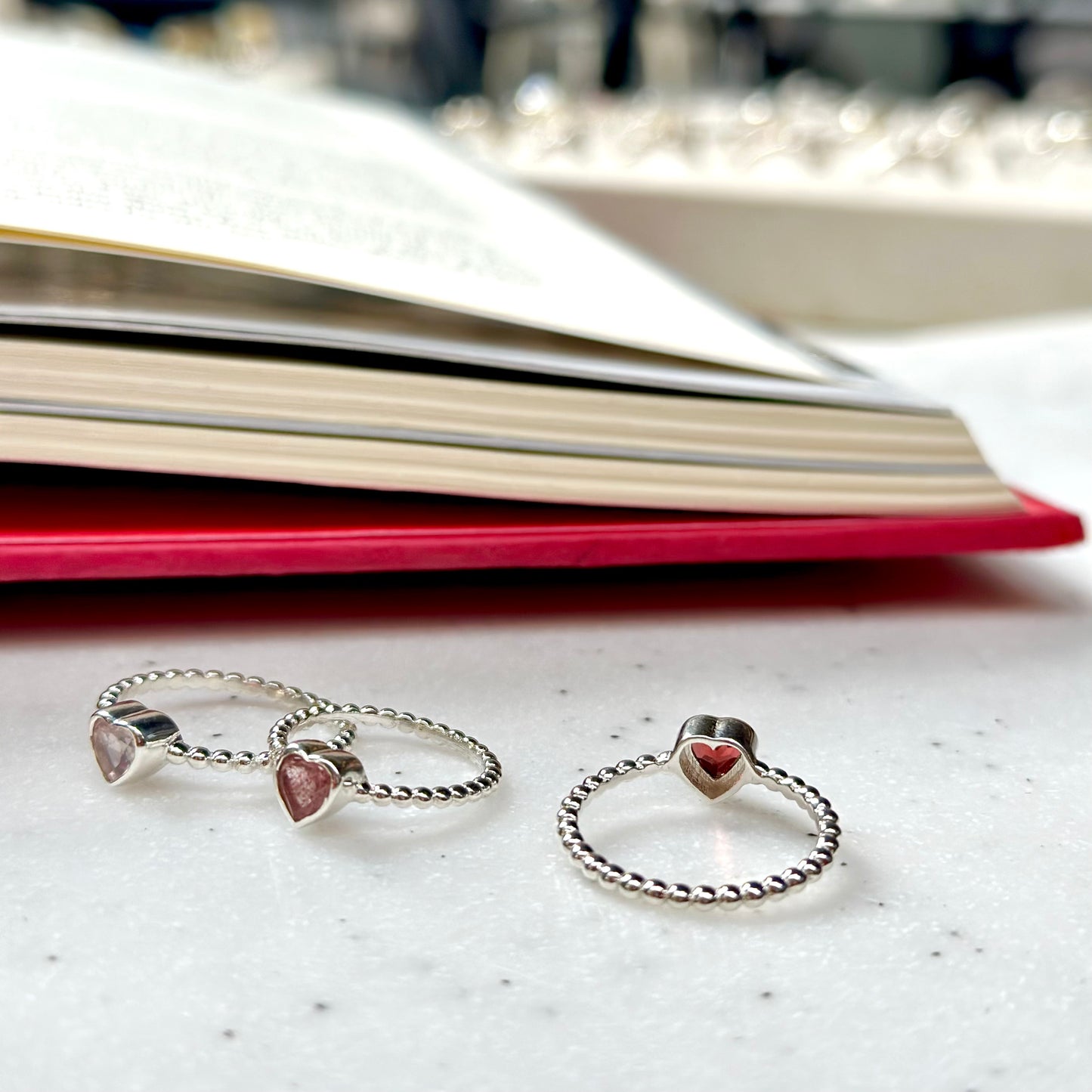 Silver925 Heart petit ring 2