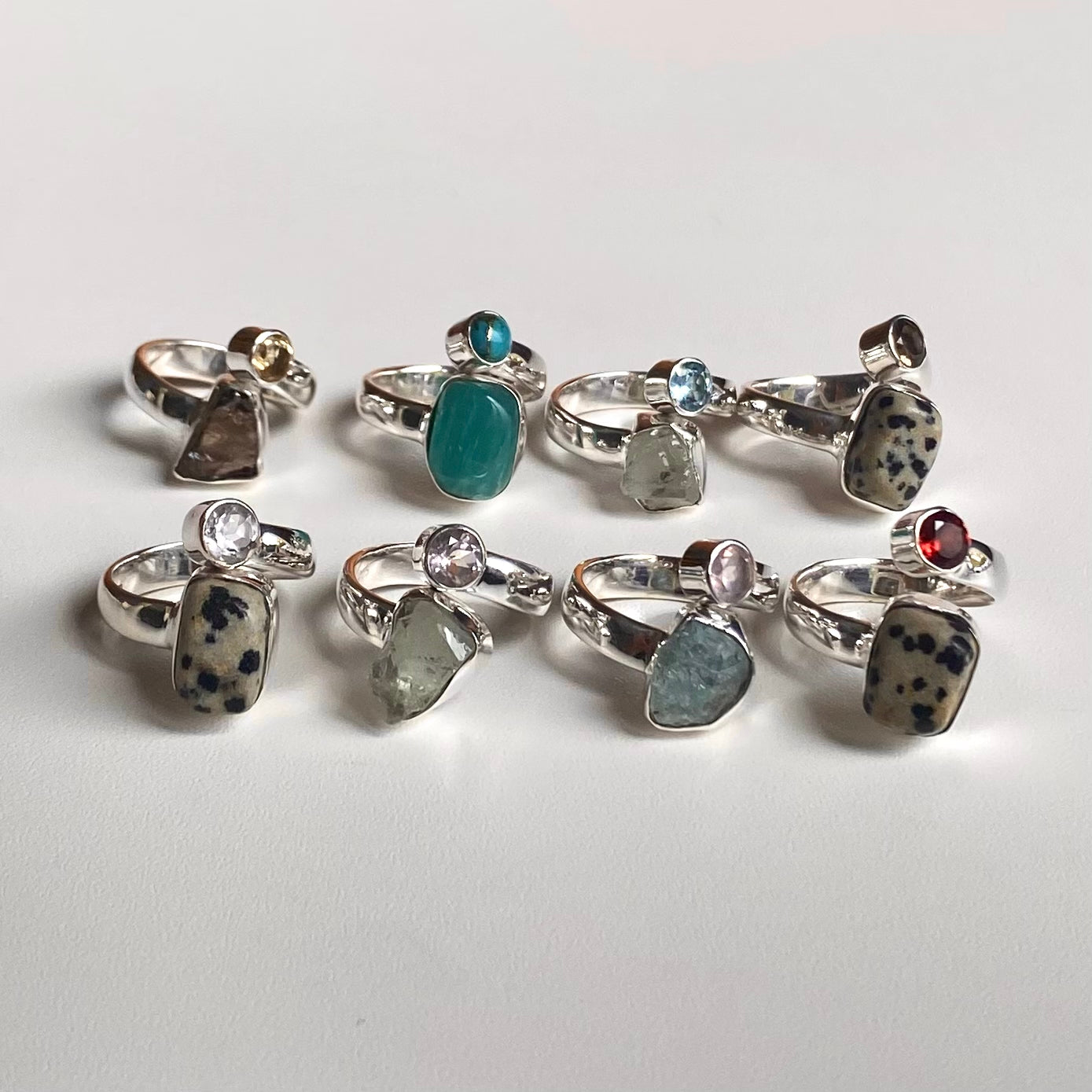 Silver925 2stone ring 15