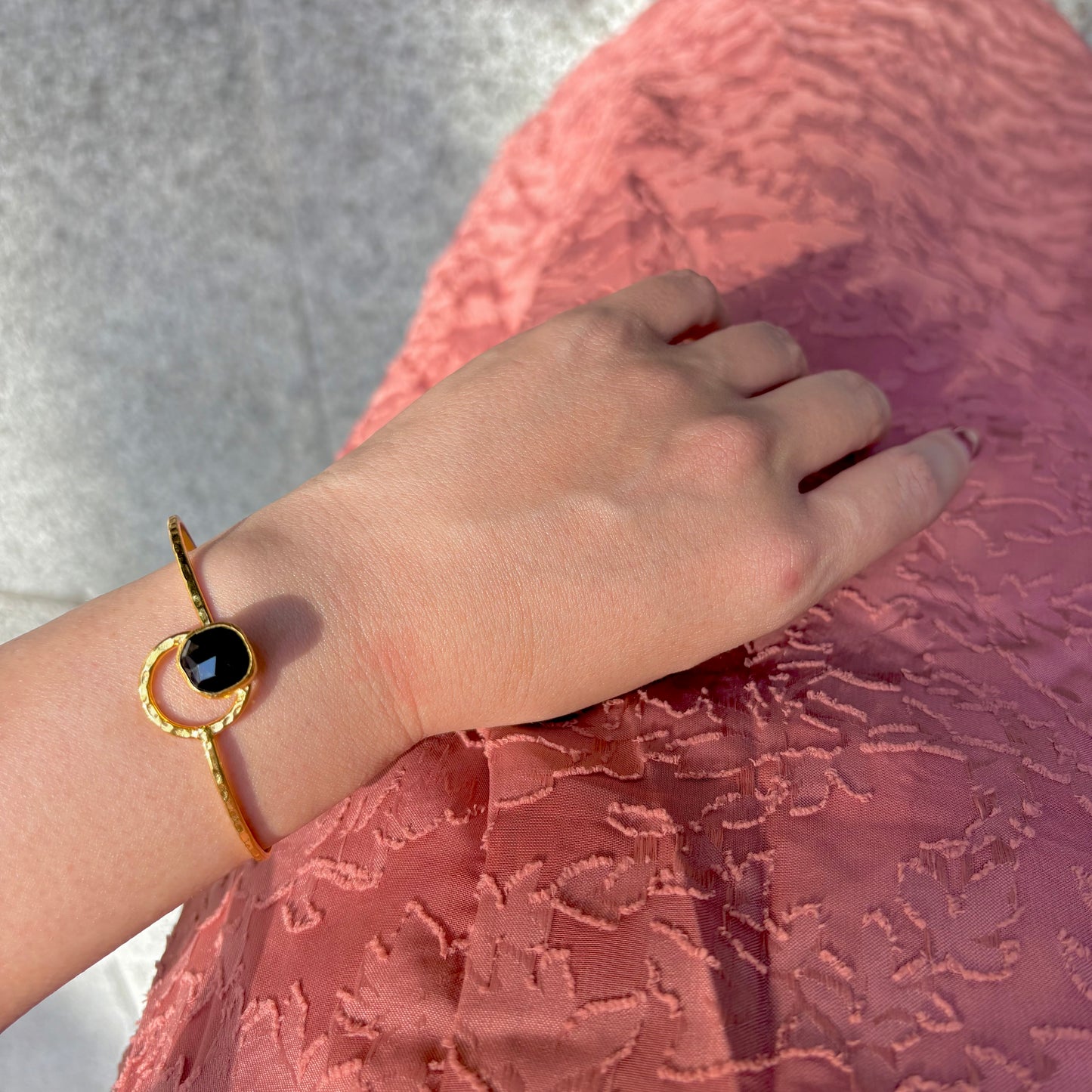 Brass 1stone bangle 3