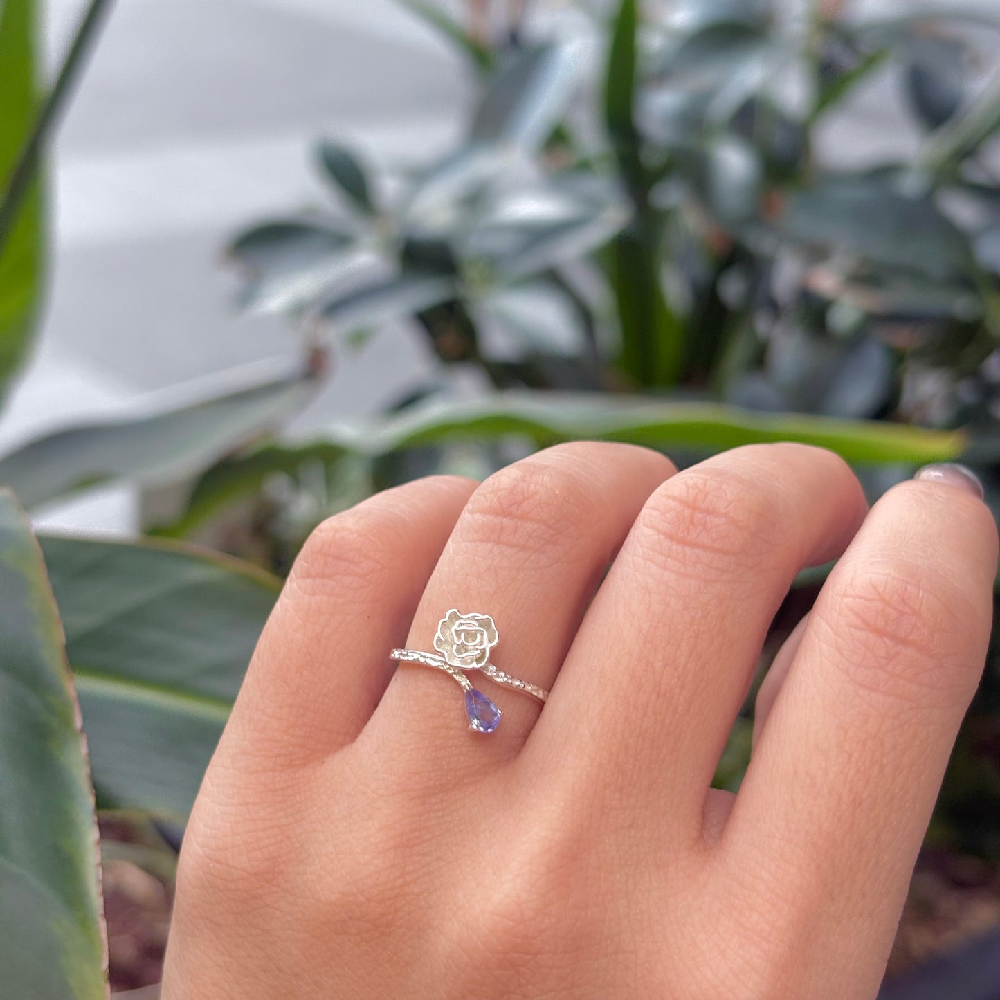 Flower design ring 19