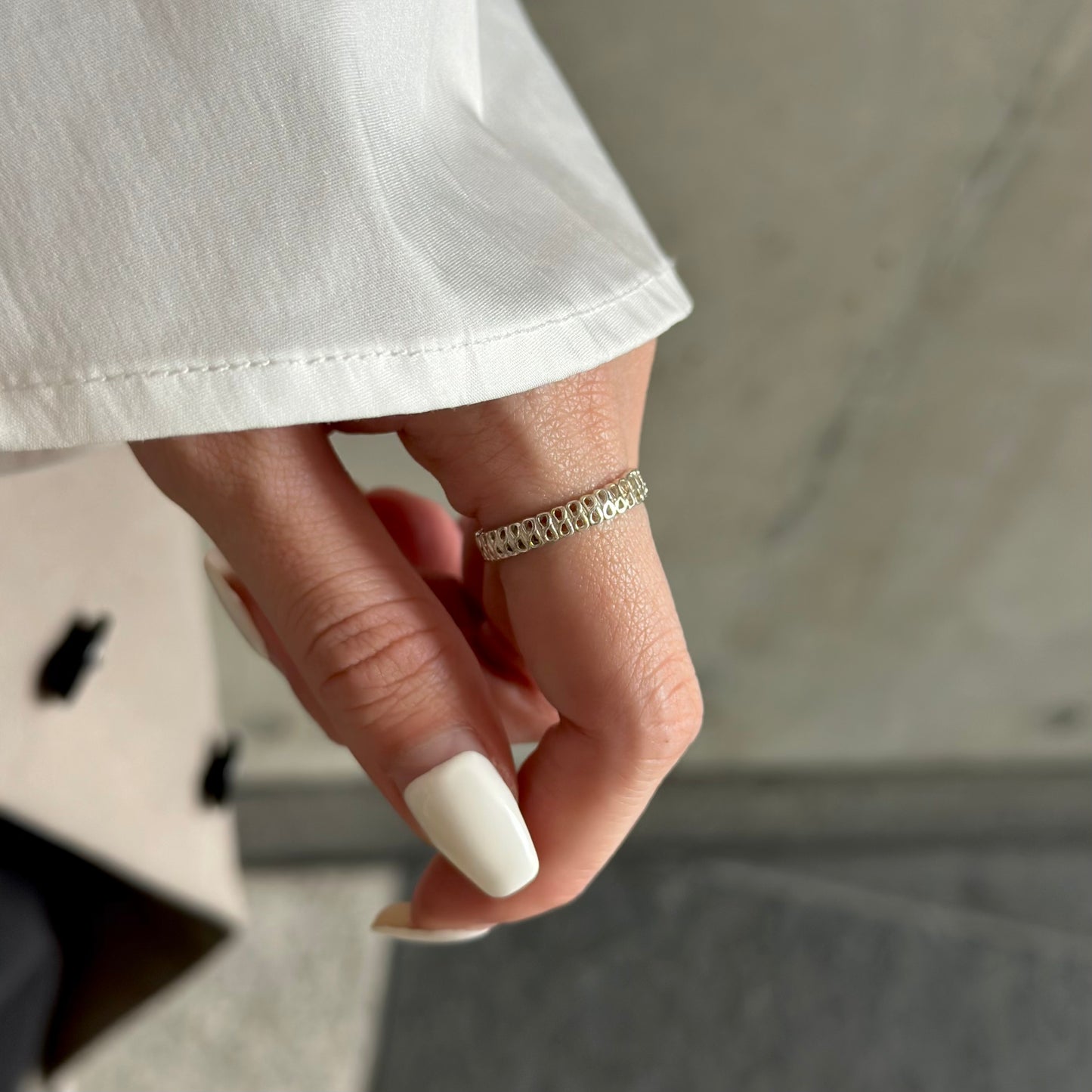 Silver925 plain ring 83