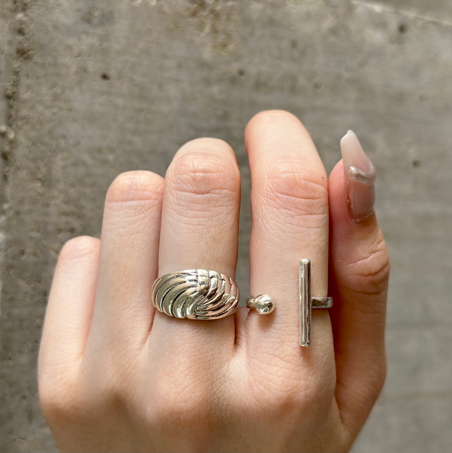 Silver925 plain ring 62