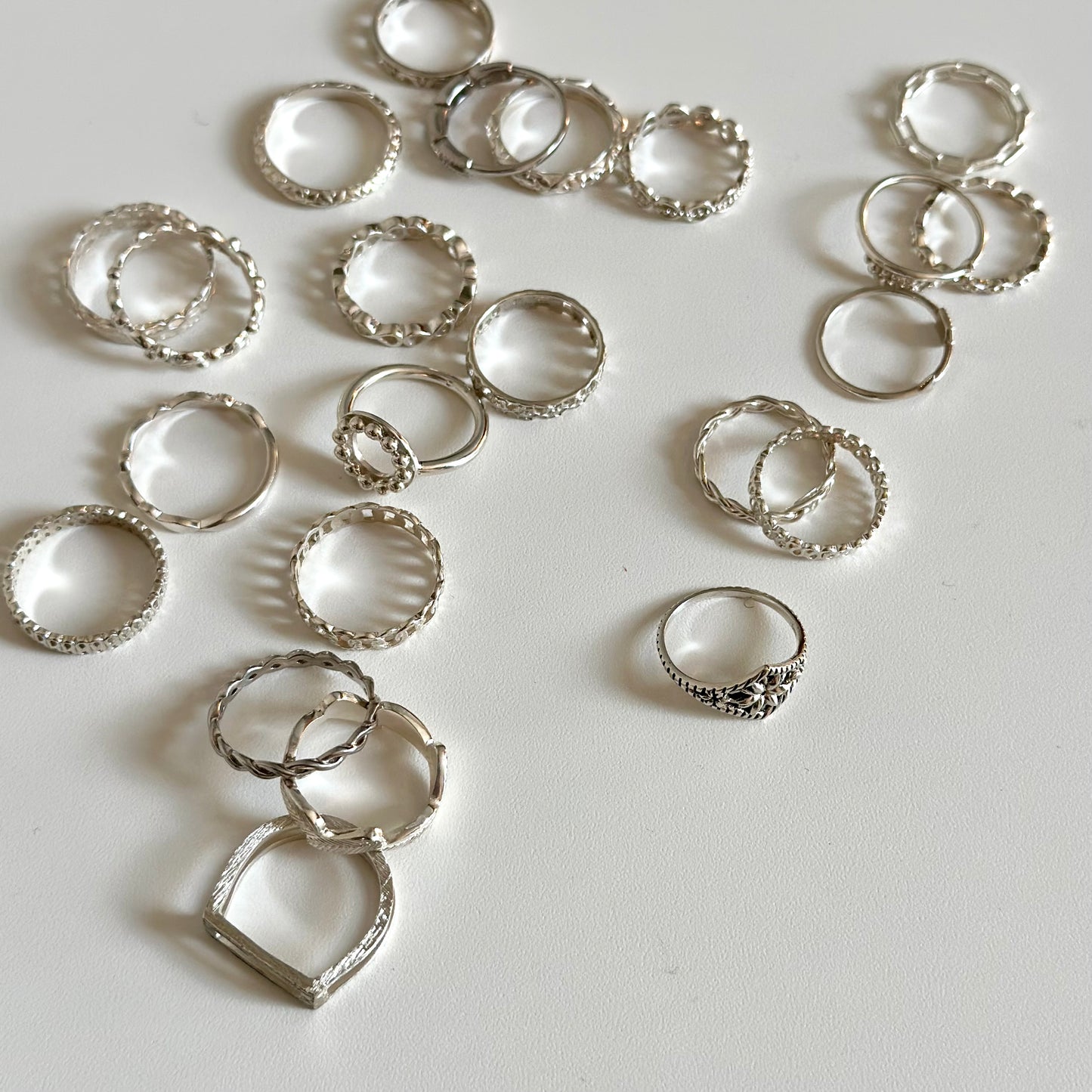 Silver925 plain ring 83