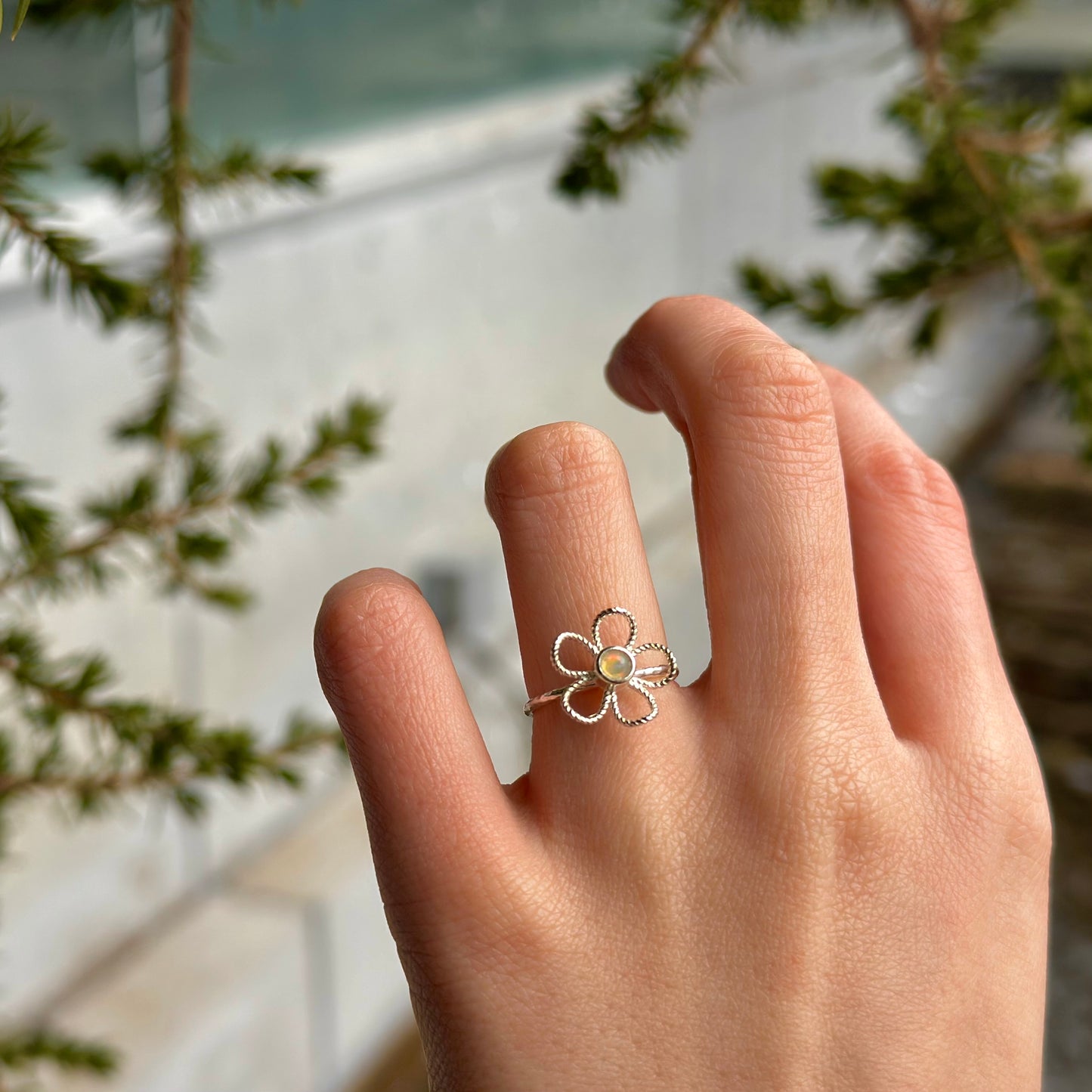 Flower design ring 7