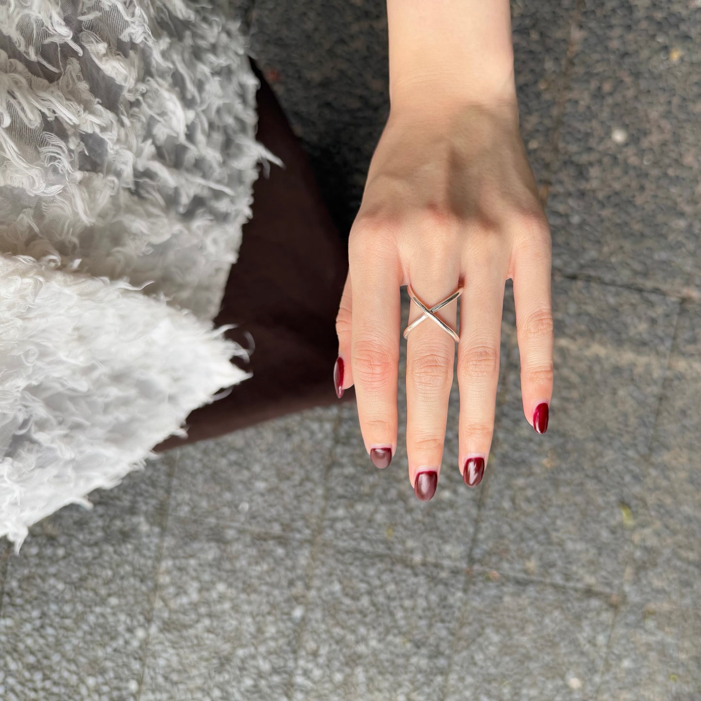 Silver925 plain ring 45