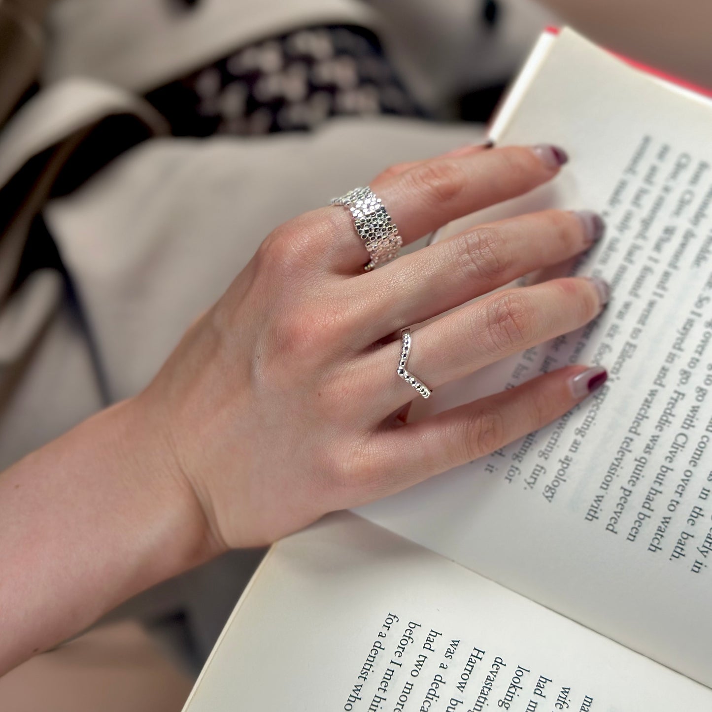 Silver925 plain ring 53