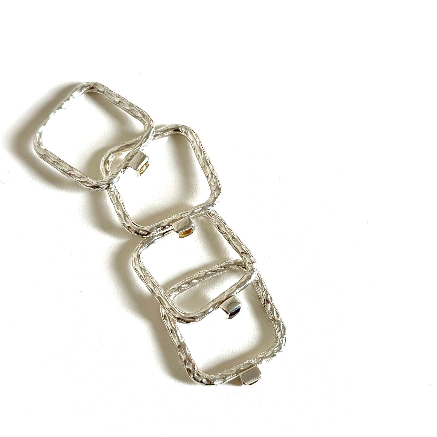 Silver925 square petit ring