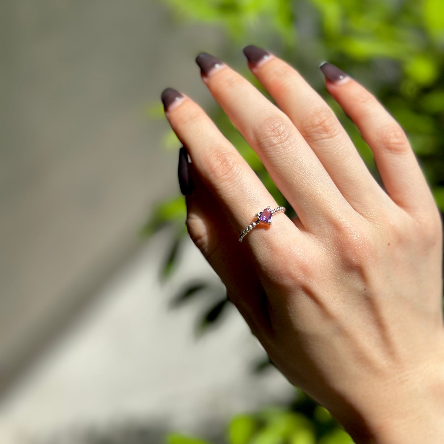 Silver925 Heart petit ring 2