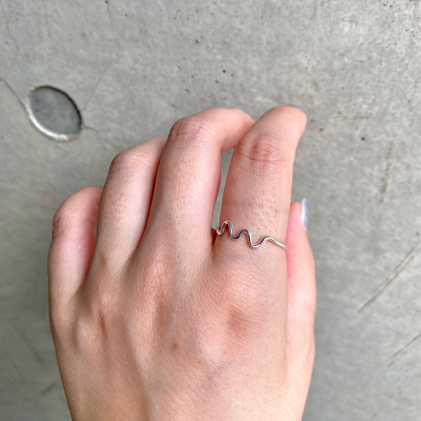 Silver925 plain ring 74
